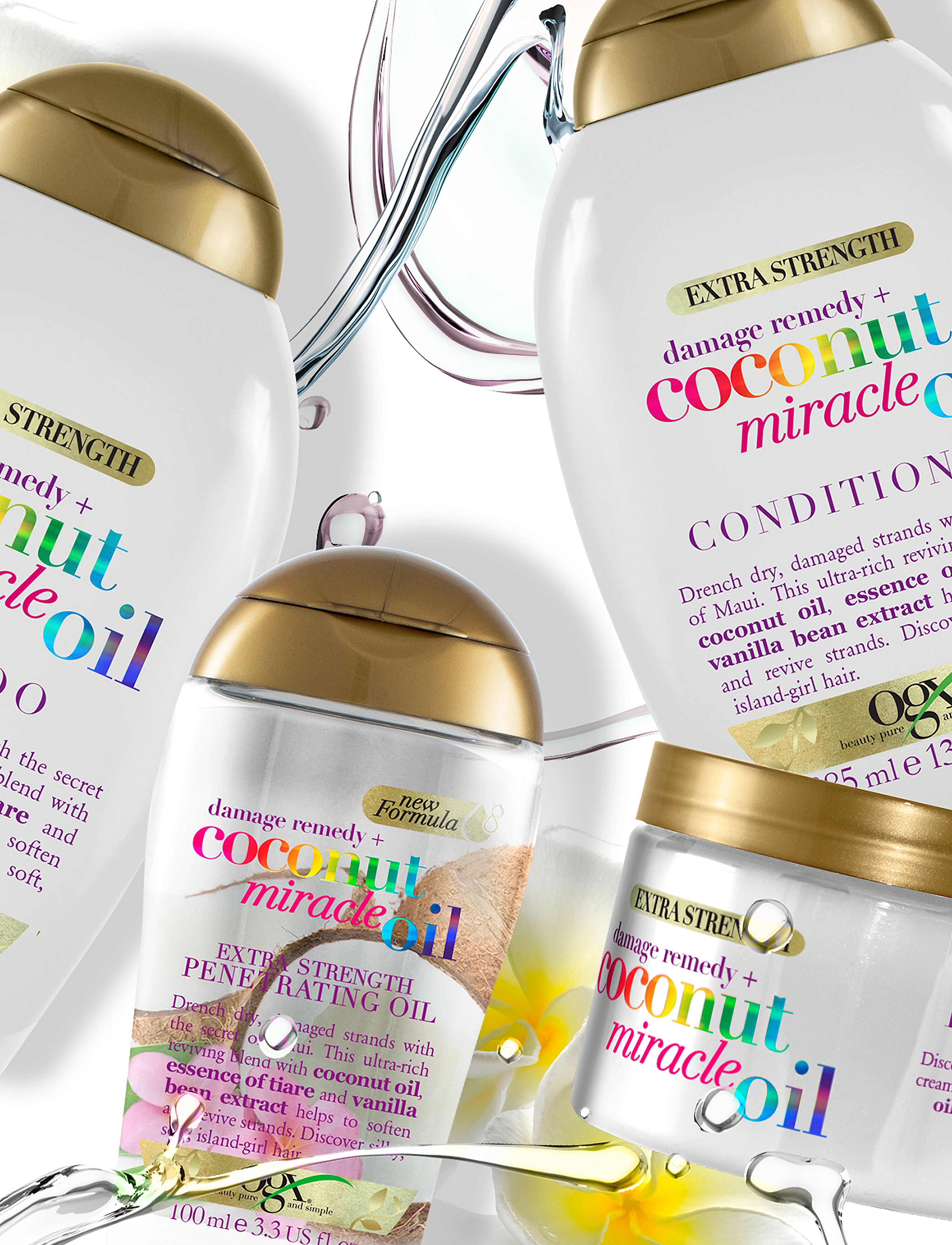 Ogx - Coconut Miracle Oil Conditioner 385 ml - laveste priser - clear - 5