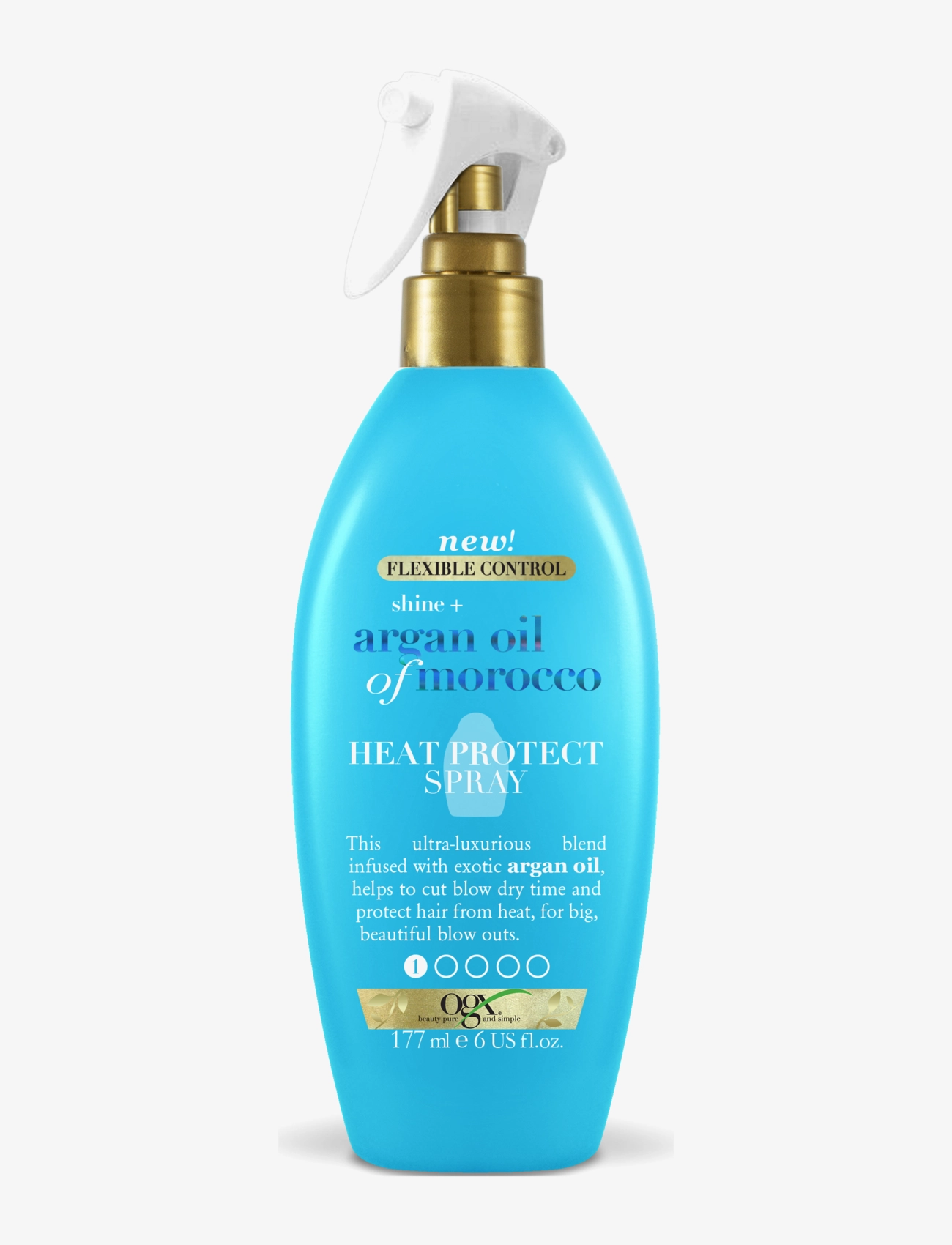 Ogx Argan Extra Strength Heat Protection Spray 177 Ml, Varmebeskyttelse, Nude, Str: 177 ml