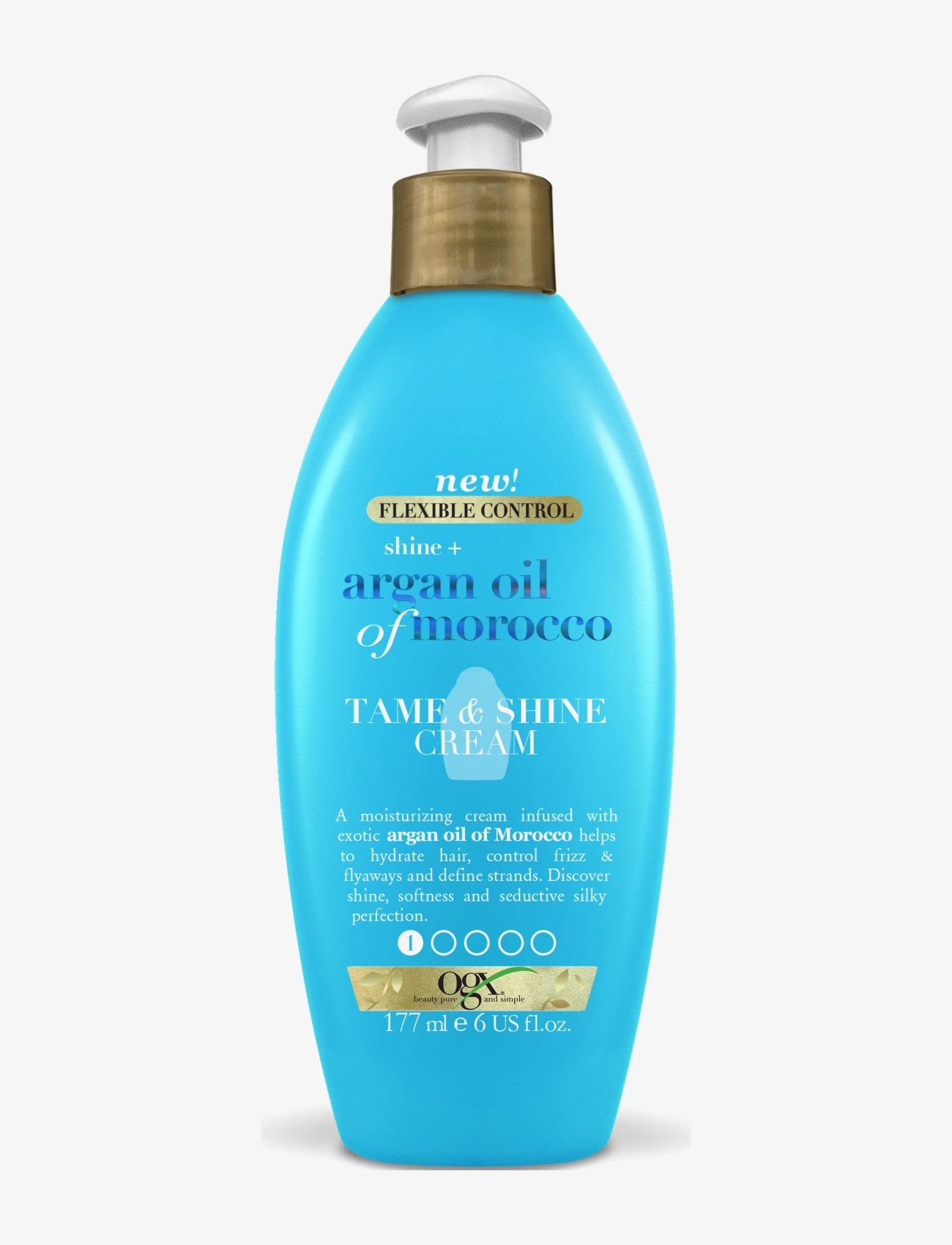 Ogx Argan Extra Strength Tame & Shine Cream 177 ml, 177 ml, Nude, Pleje > Behandlinger, Dame