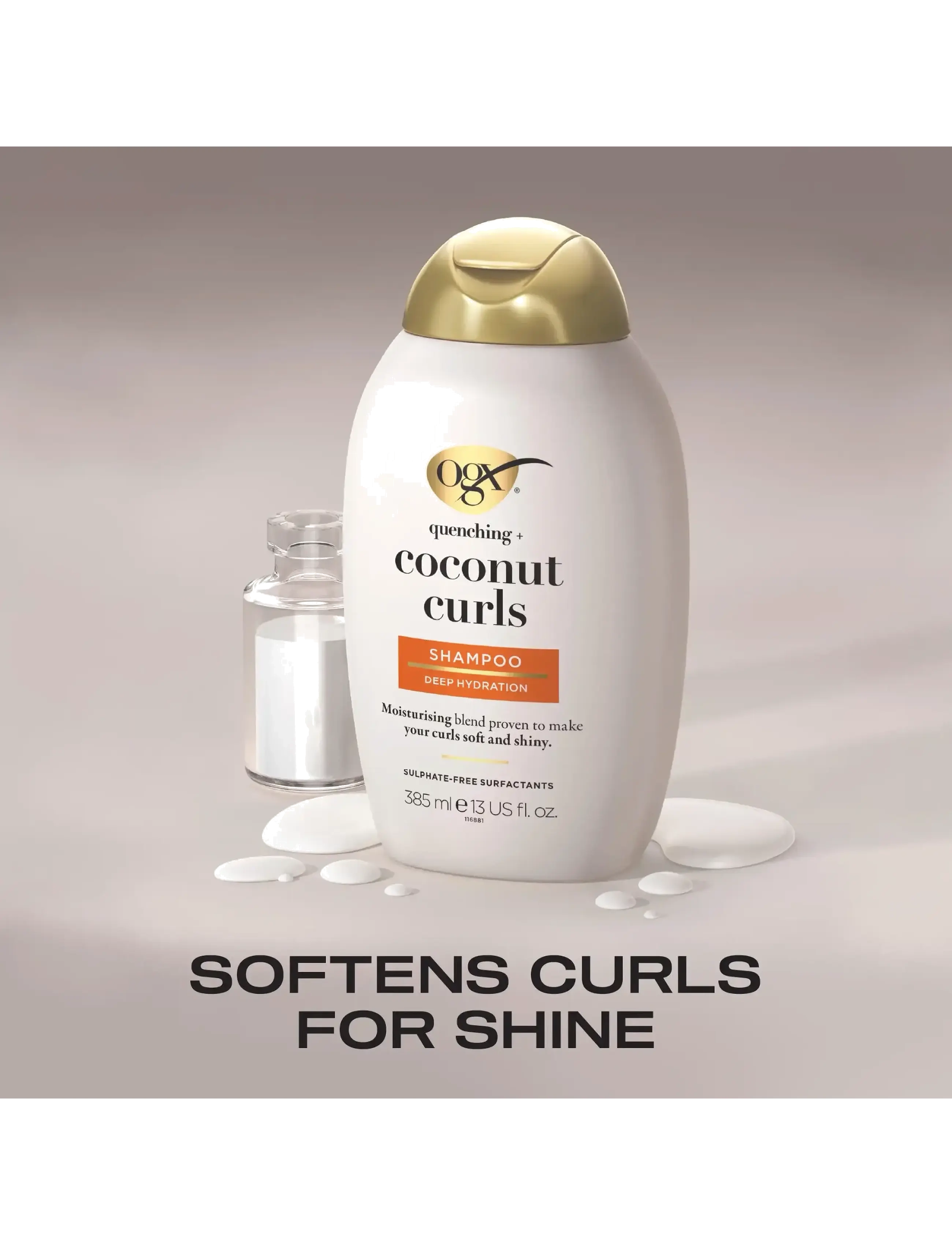 Ogx - Coconut Curls Shampoo 385 ml - alhaisimmat hinnat - clear - 1