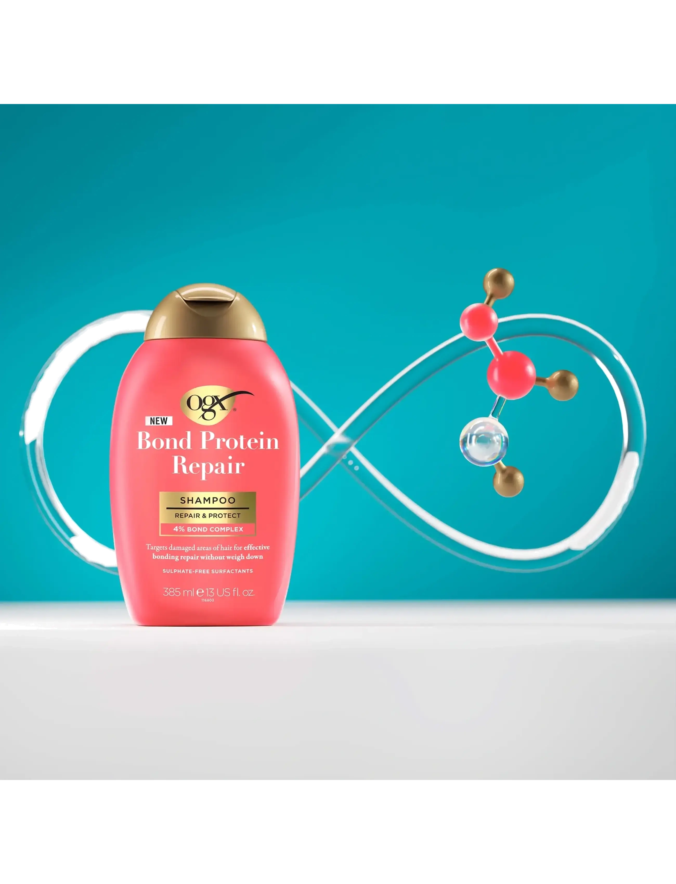 Ogx Bond Repair Shampoo 385 ml, 385 ml, Pink, Pleje > Shampoo, Dame