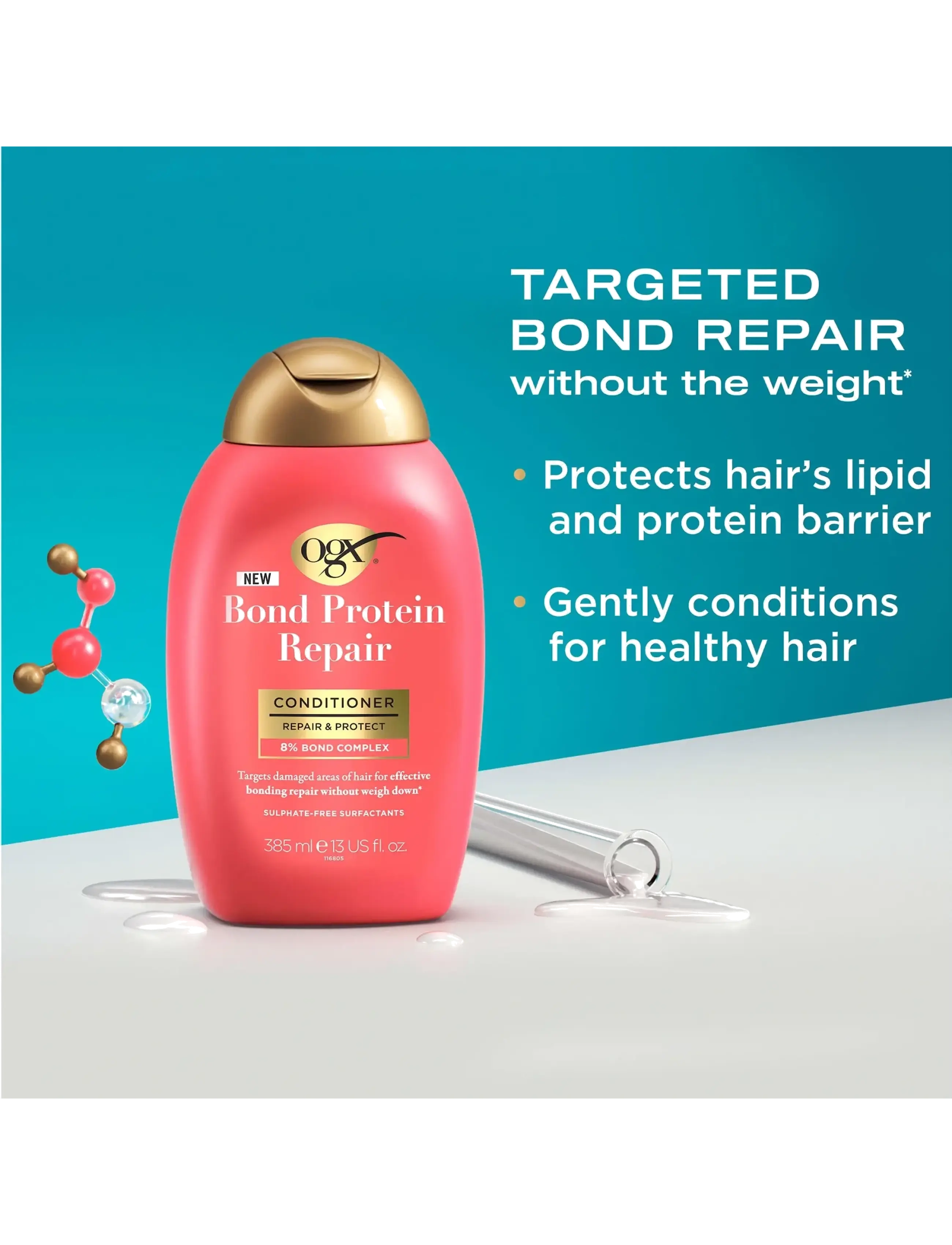 Ogx - Bond Repair Conditioner 385 ml - hårpleje - clear - 3