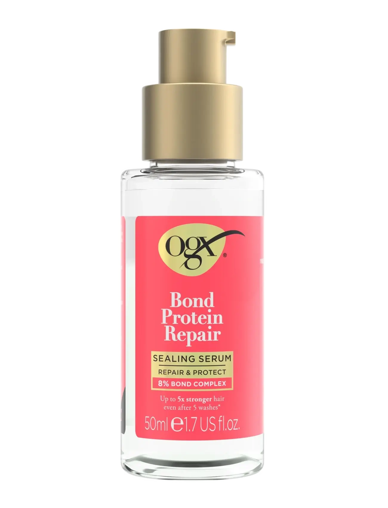 Ogx Bond Repair Sealing Serum 50 Ml, Hårserum, Pink, Str: 50 ML