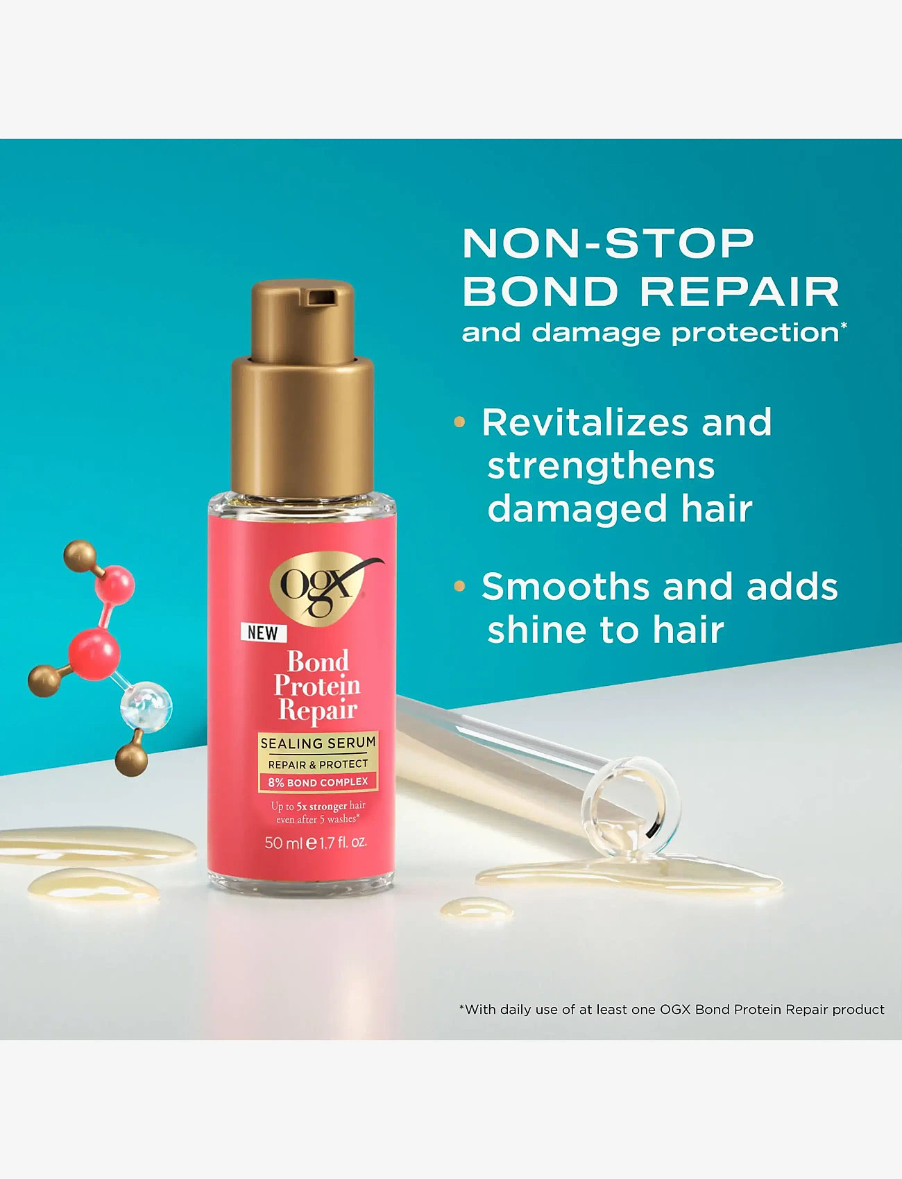 Ogx - Bond Repair Sealing Serum 50 ml - hår - clear - 0