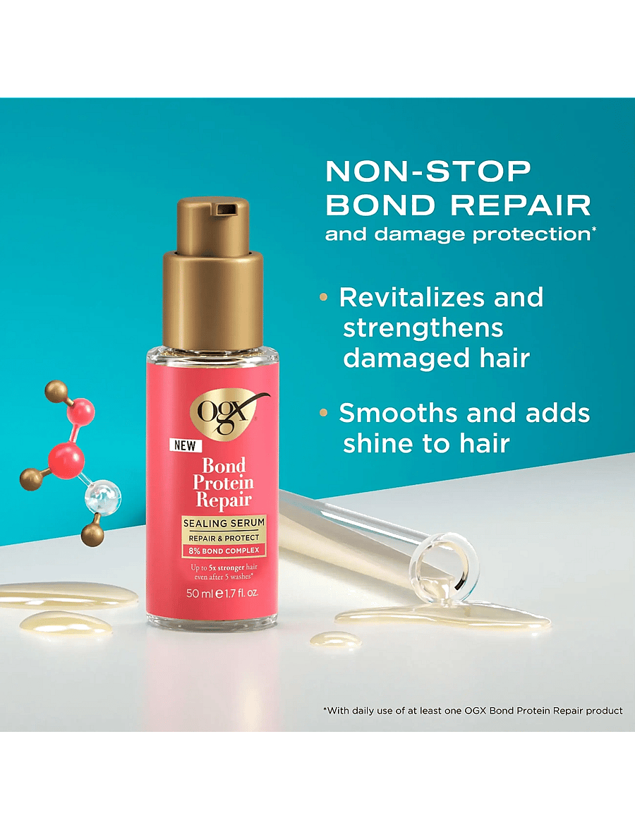 Ogx - Bond Repair Sealing Serum 50 ml - juuksehooldused - clear - 0