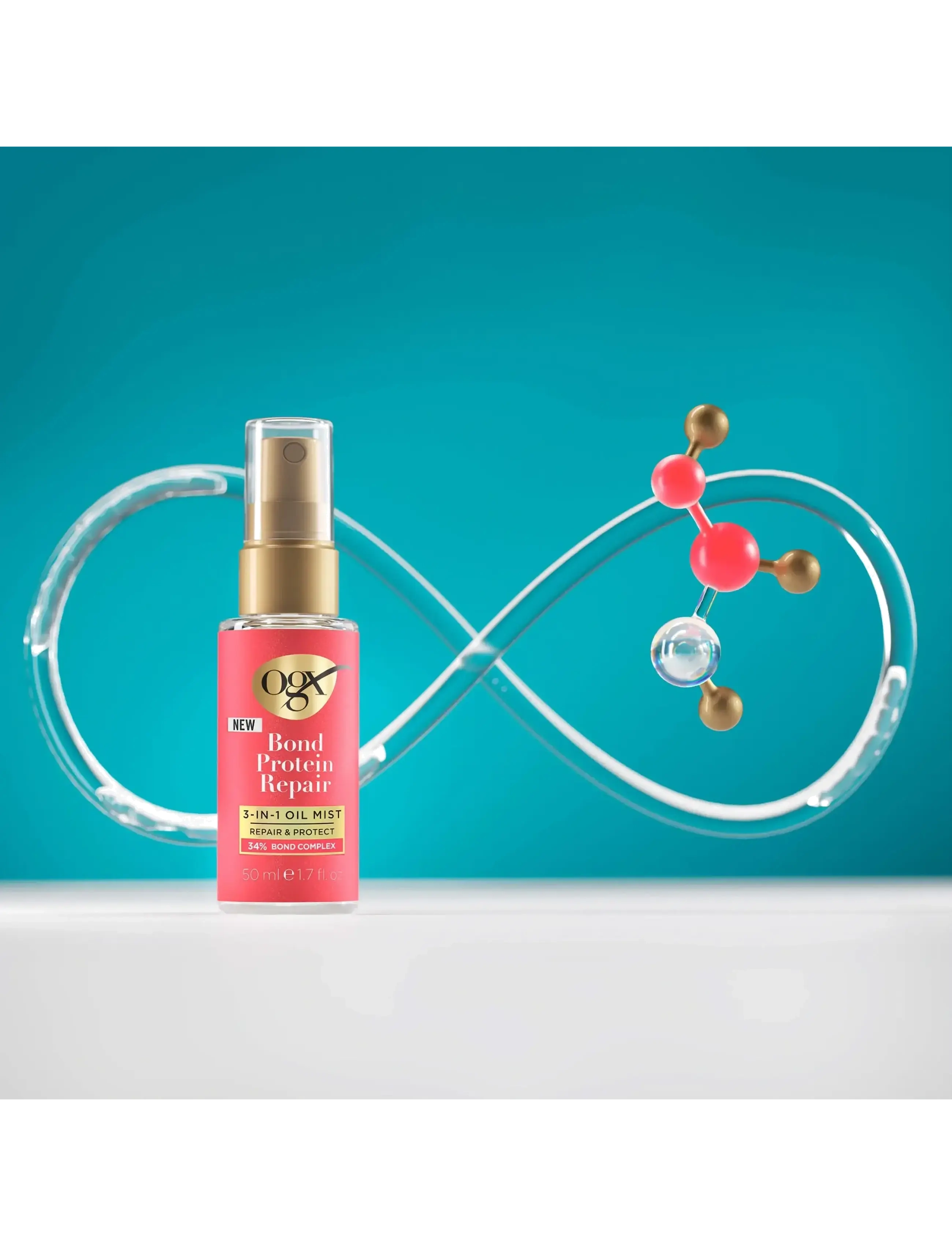Ogx - Bond Repair 3-in-1 Oil Mist 50 ml - hárolíur - clear - 3