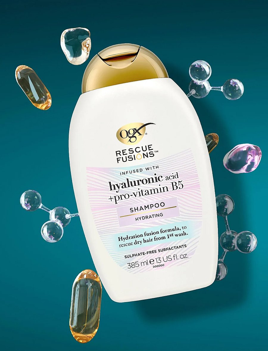 Ogx - Rescue Fusions Hyaluronic Acid Shampoo 385 ml - clear - 0