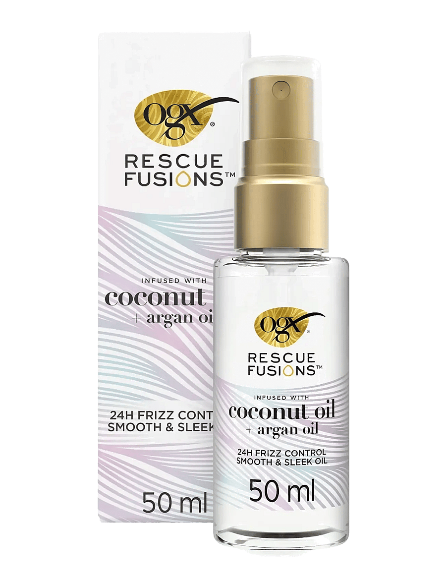 Ogx - Rescue Fusions 24hr Frizz Control Smooth and Sleek Oil 50 ml - juuksed - clear - 0