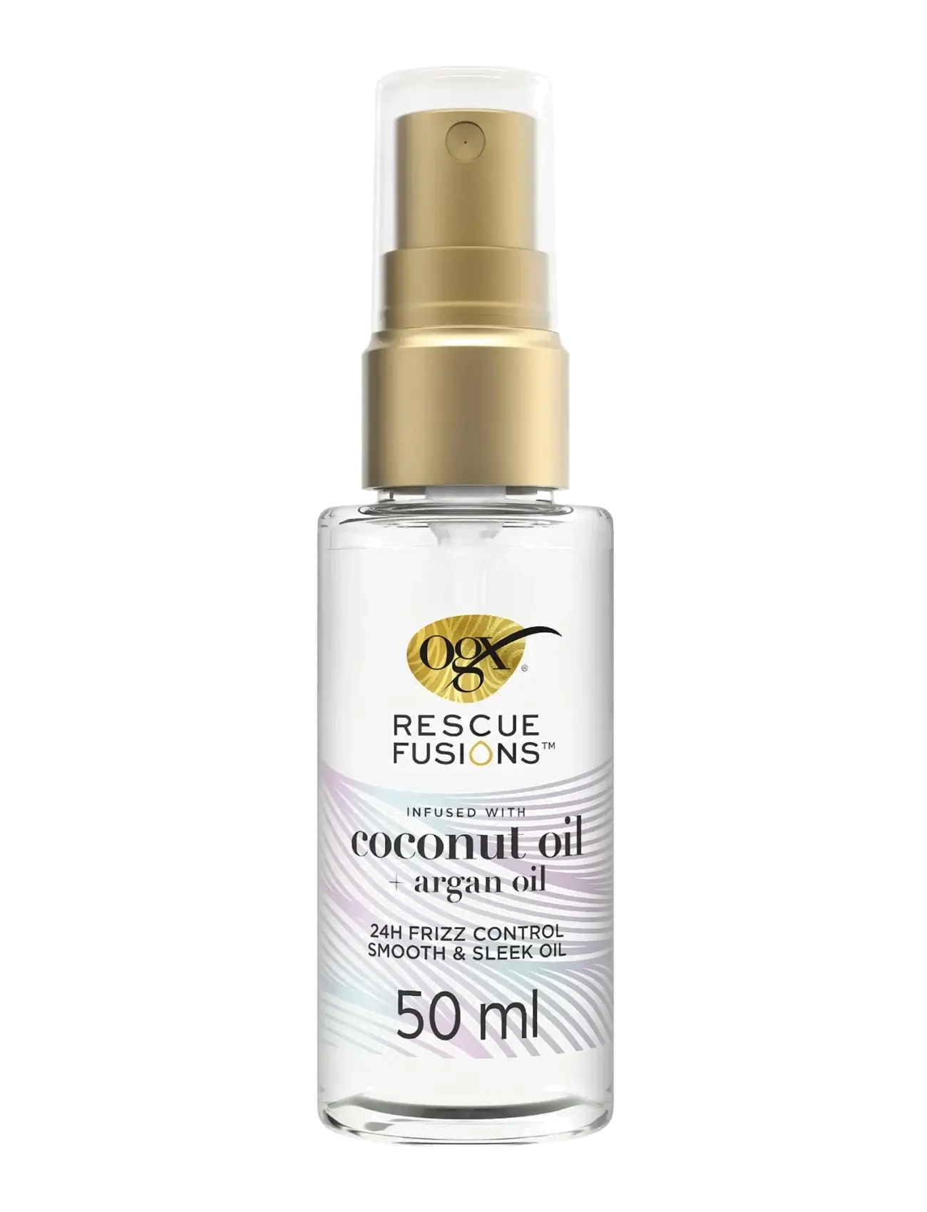Ogx - Rescue Fusions 24hr Frizz Control Smooth and Sleek Oil 50 ml - plaukams - clear - 1
