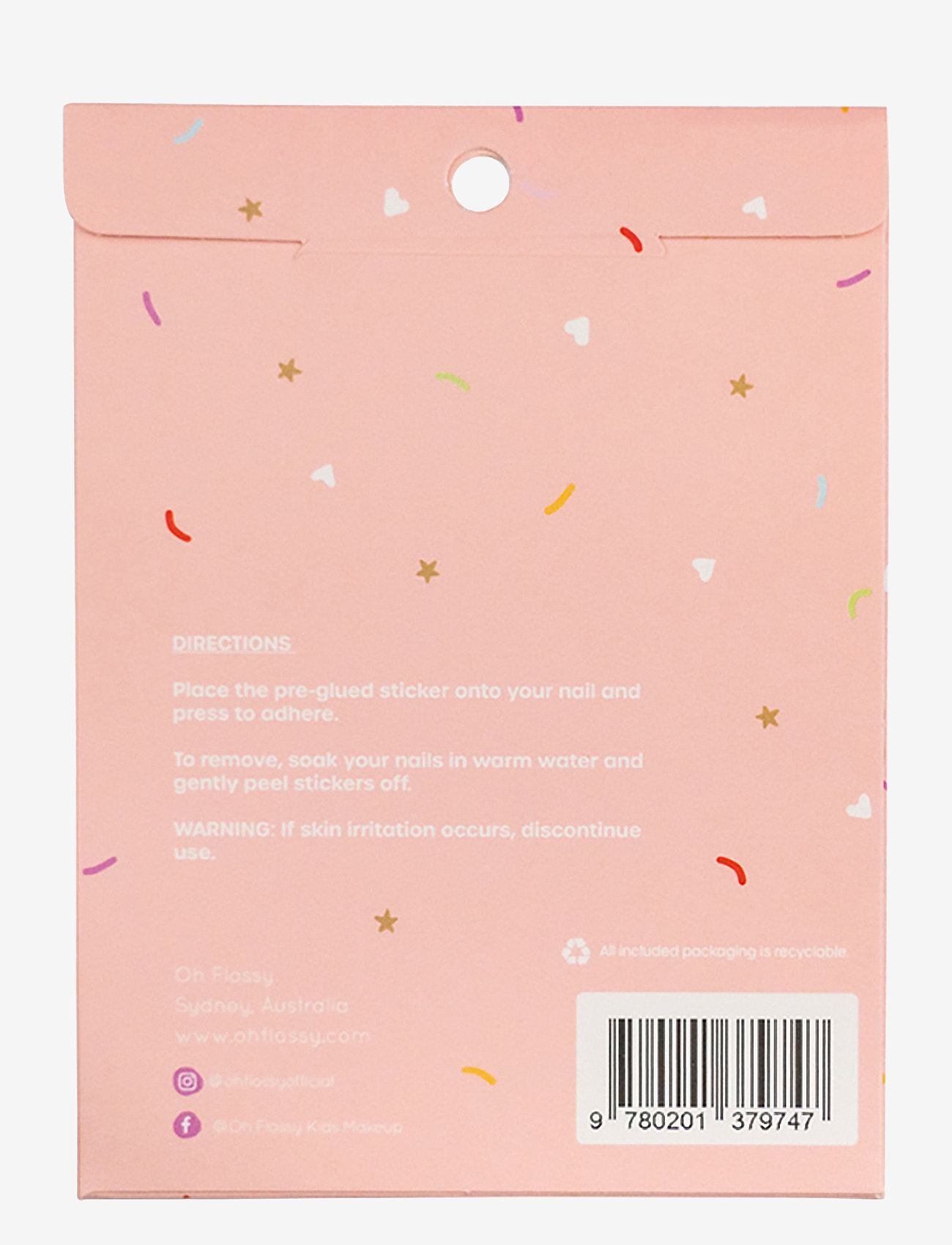 Oh Flossy - Nail Stickers 4-pack - smink - multi - 2