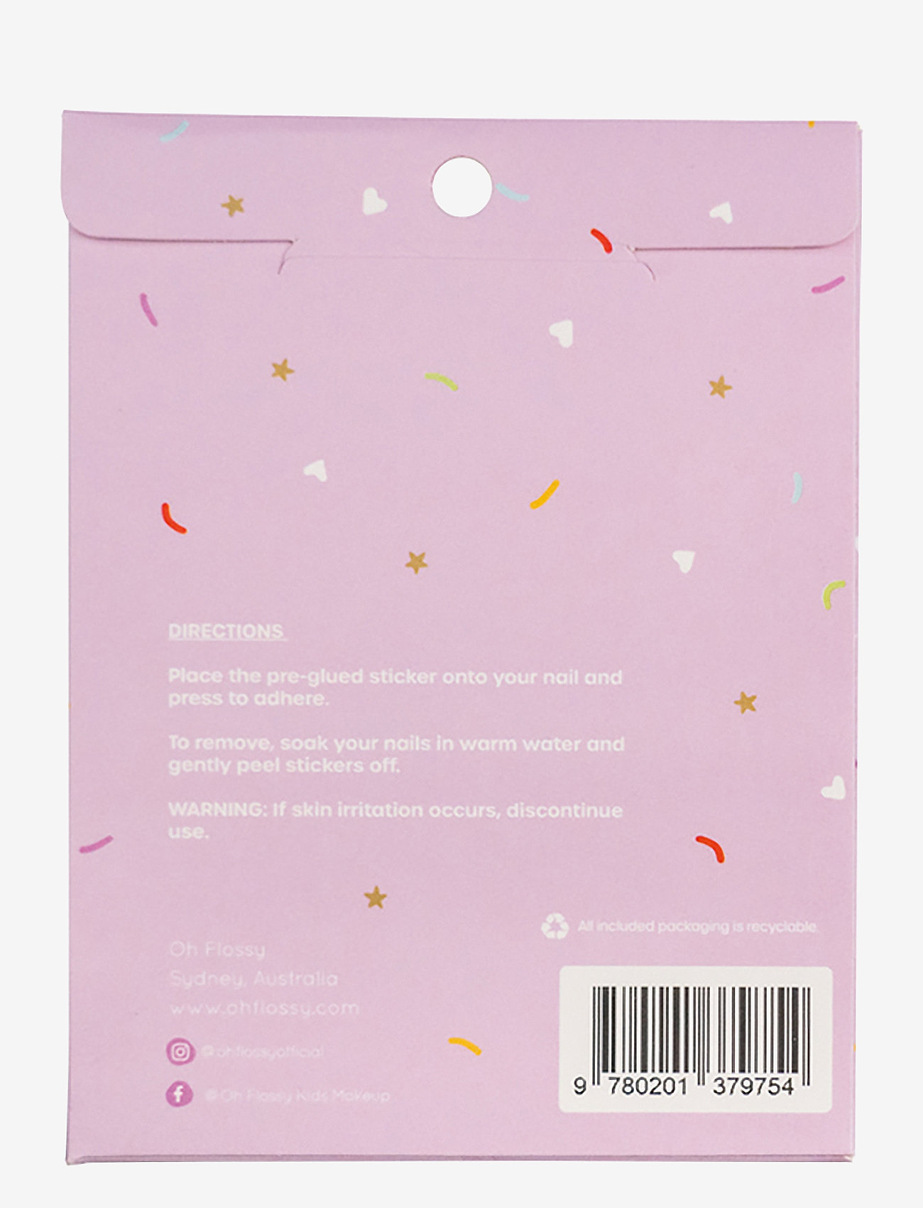 Oh Flossy - Nail Stickers 4-pack - smink - multi - 4