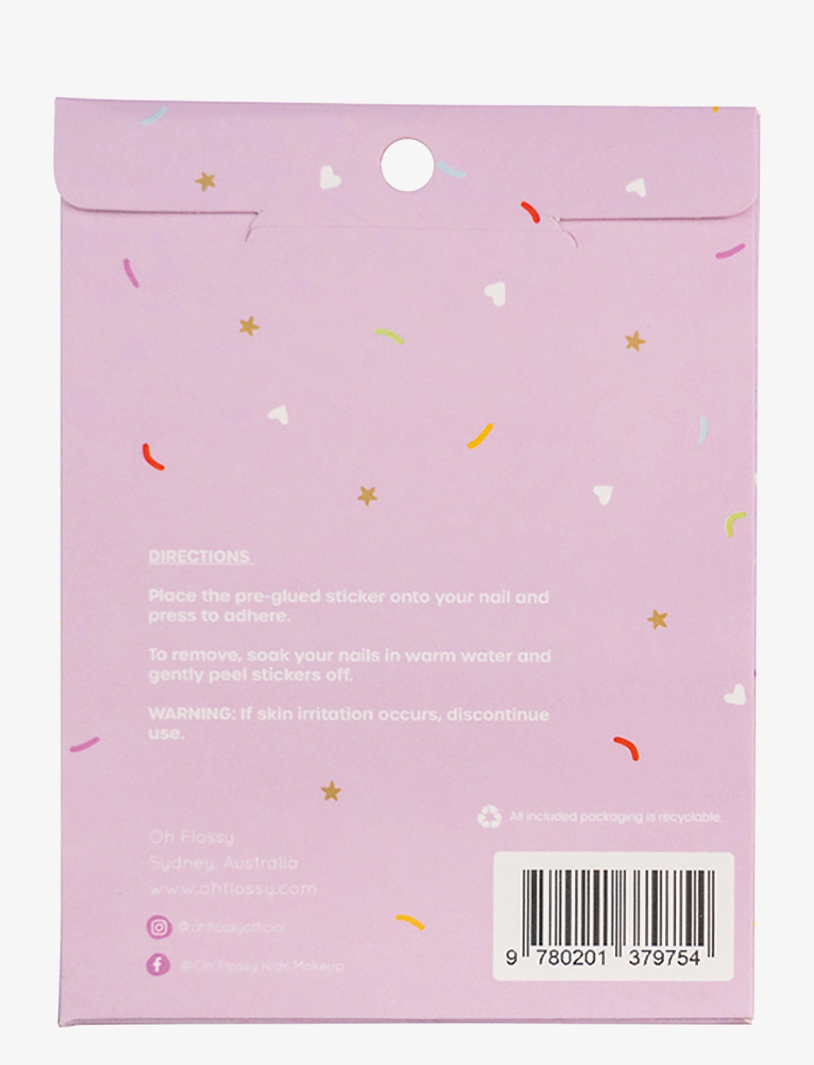 Oh Flossy - Nail Stickers 4-pack - smink - multi - 4