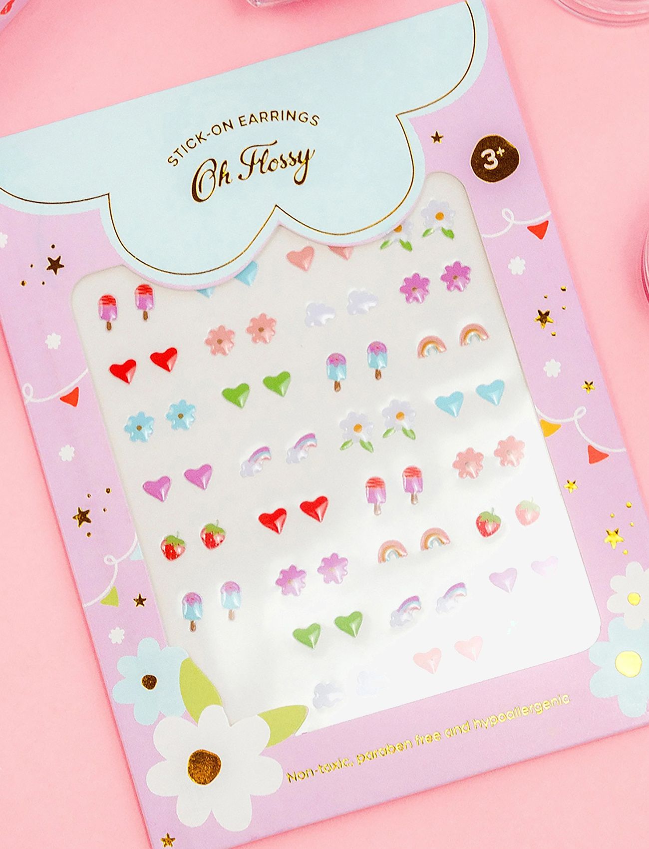 Oh Flossy - Stick-On Earrings - earrings - multi - 2