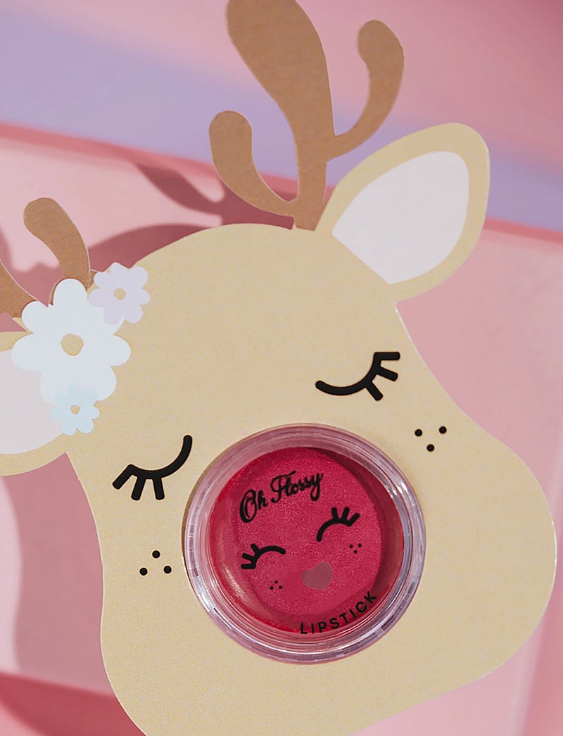 Oh Flossy - Lip Balm Pink - Reindeer Stocking Stuffer - schminke - pink - 1