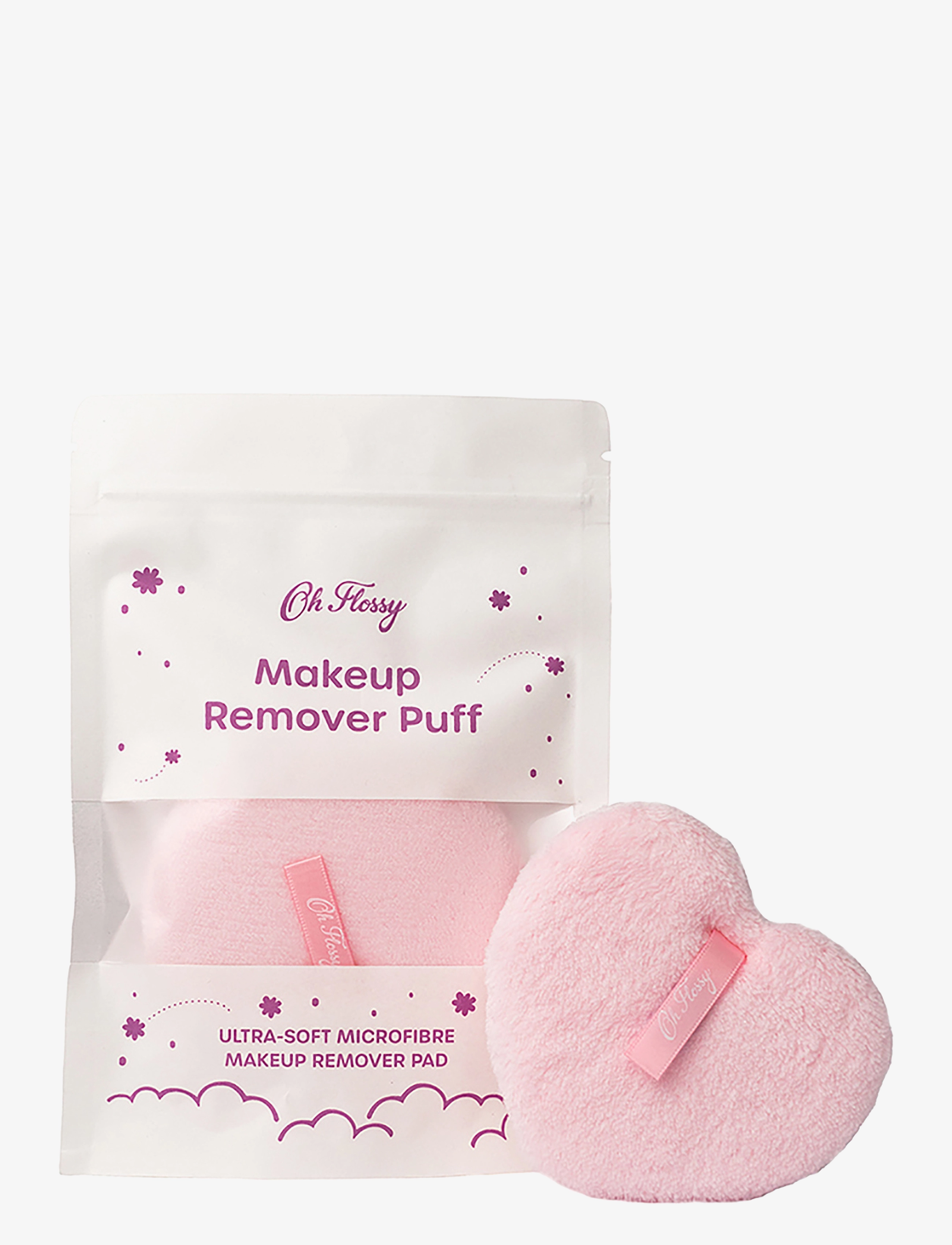 Oh Flossy Makeup Remover Puff, 1 PCS, Costumes & Accessories, Rosa - Makeup, Kinder