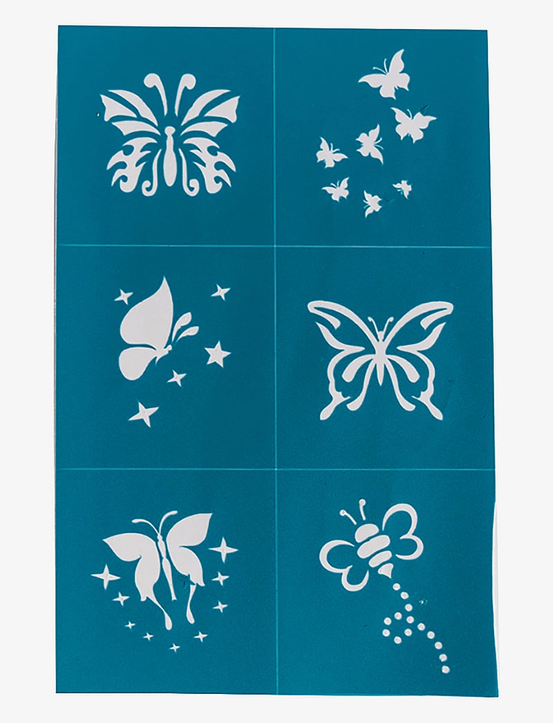 Oh Flossy - Reusable Adhesive Face Paint and Makeup Stencils - gesichtsschminke - blue - 2