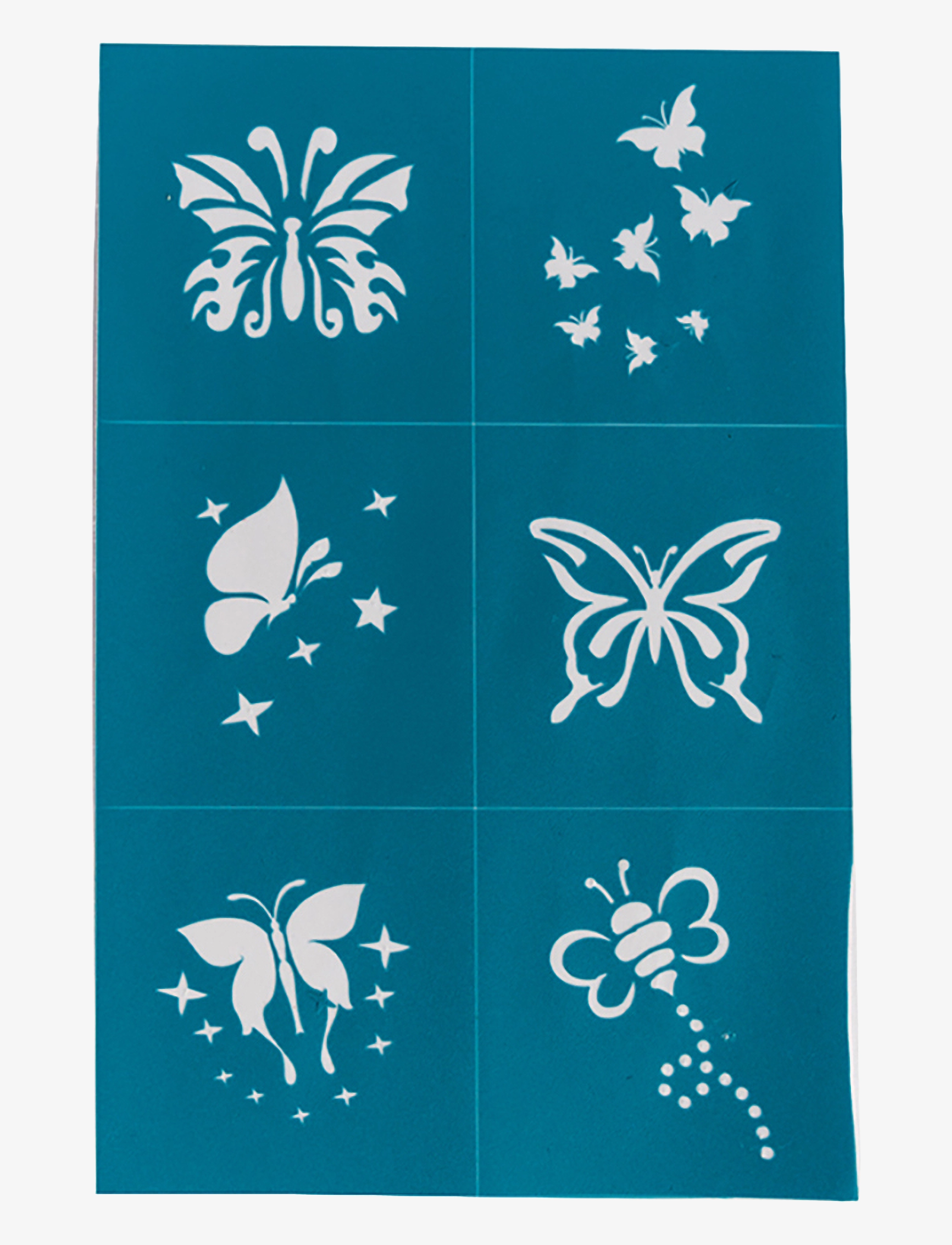 Oh Flossy - Reusable Adhesive Face Paint and Makeup Stencils - schmink - blue - 2
