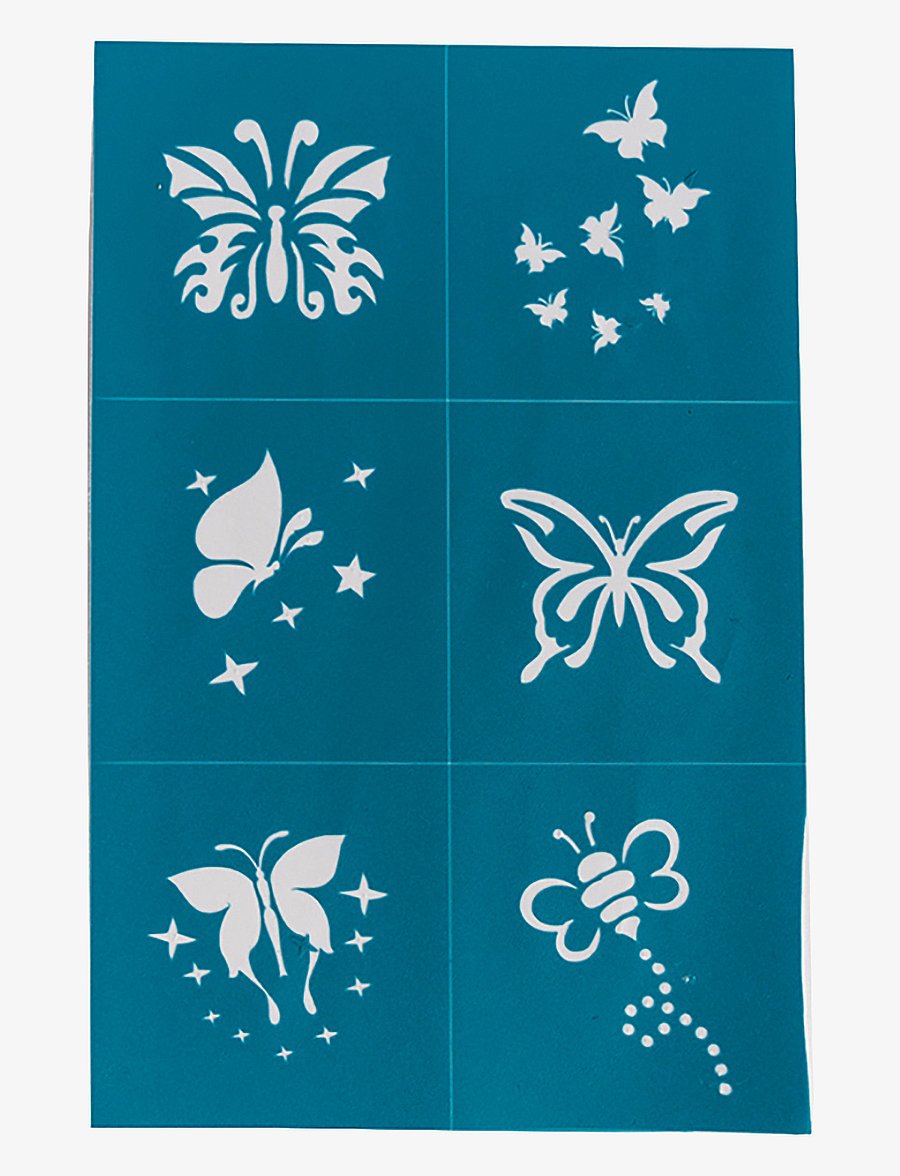 Oh Flossy - Reusable Adhesive Face Paint and Makeup Stencils - gesichtsschminke - blue - 2
