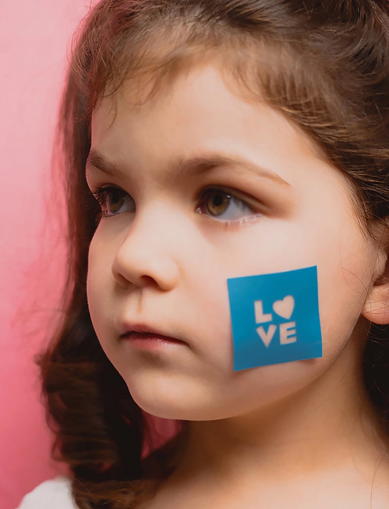 Oh Flossy - Reusable Adhesive Face Paint and Makeup Stencils - gesichtsschminke - blue - 0