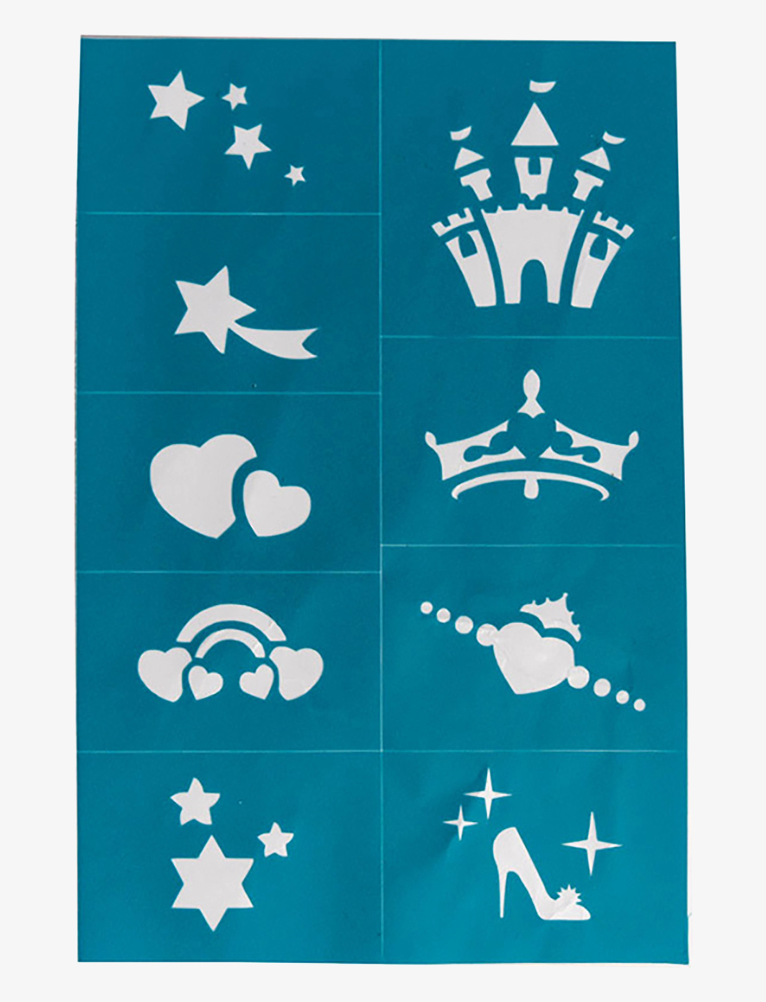 Oh Flossy - Reusable Adhesive Face Paint and Makeup Stencils - schmink - blue - 4