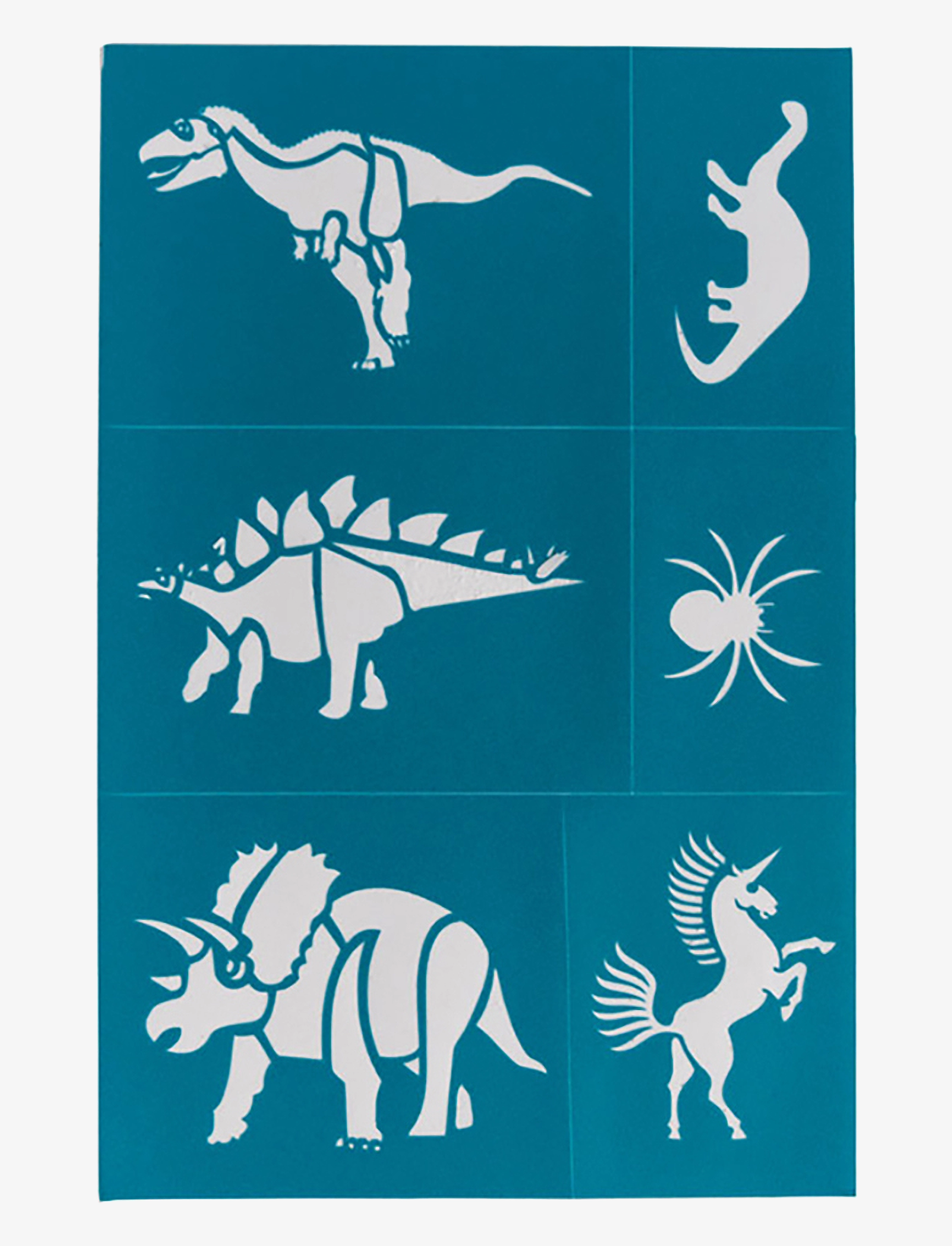 Oh Flossy - Reusable Adhesive Face Paint and Makeup Stencils - schmink - blue - 5