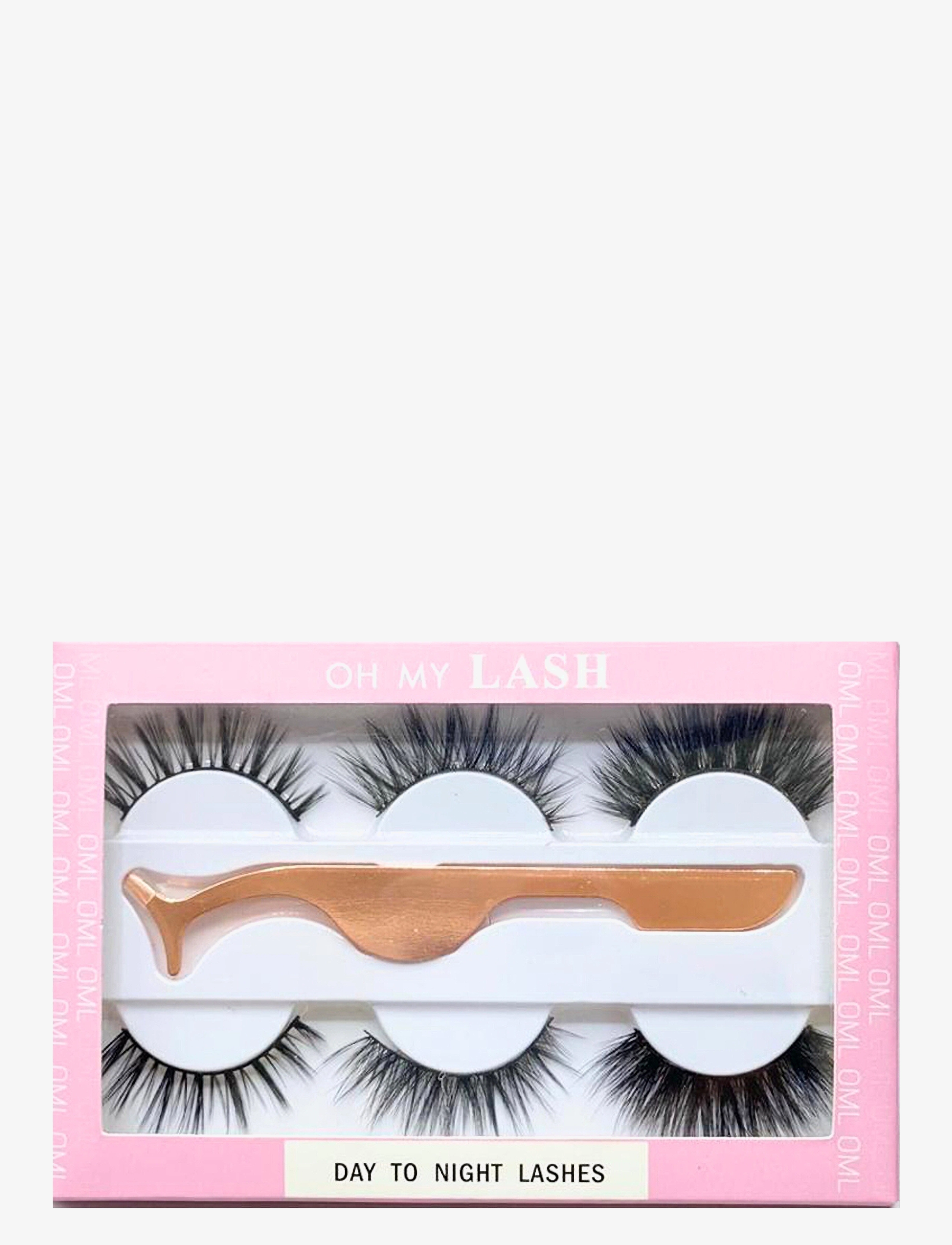 Oh My Lash Faux Mink Strip Day To Night Set, Vippe, Sort, Str: 6 pcs