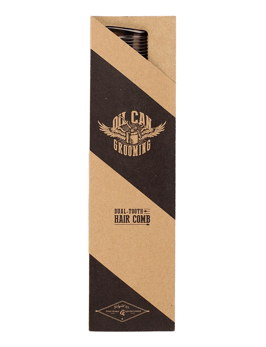 Oil Can Grooming - Dual Tooth Comb Colourway - kammid - brown - 2