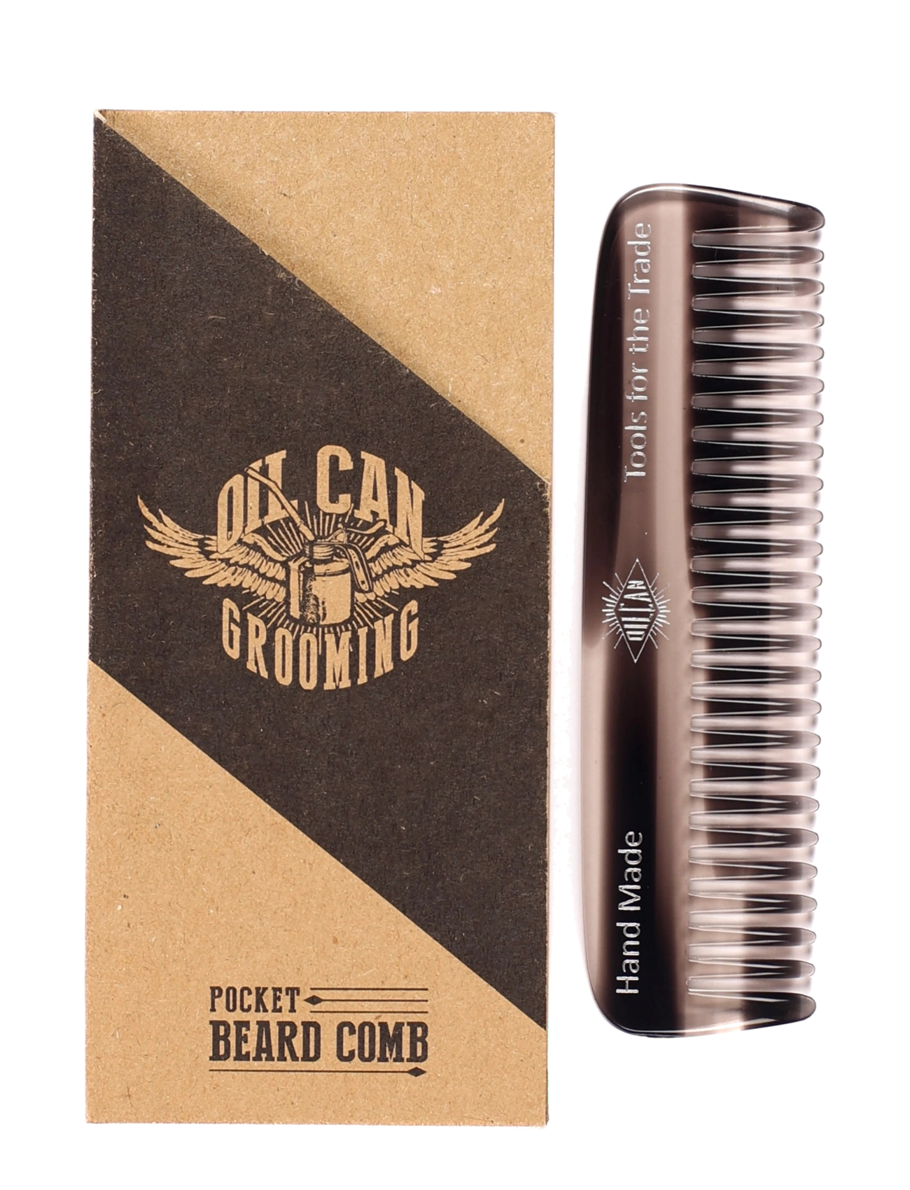 Oil Can Grooming - Pocket Beard Comb Colourway - brown - 1