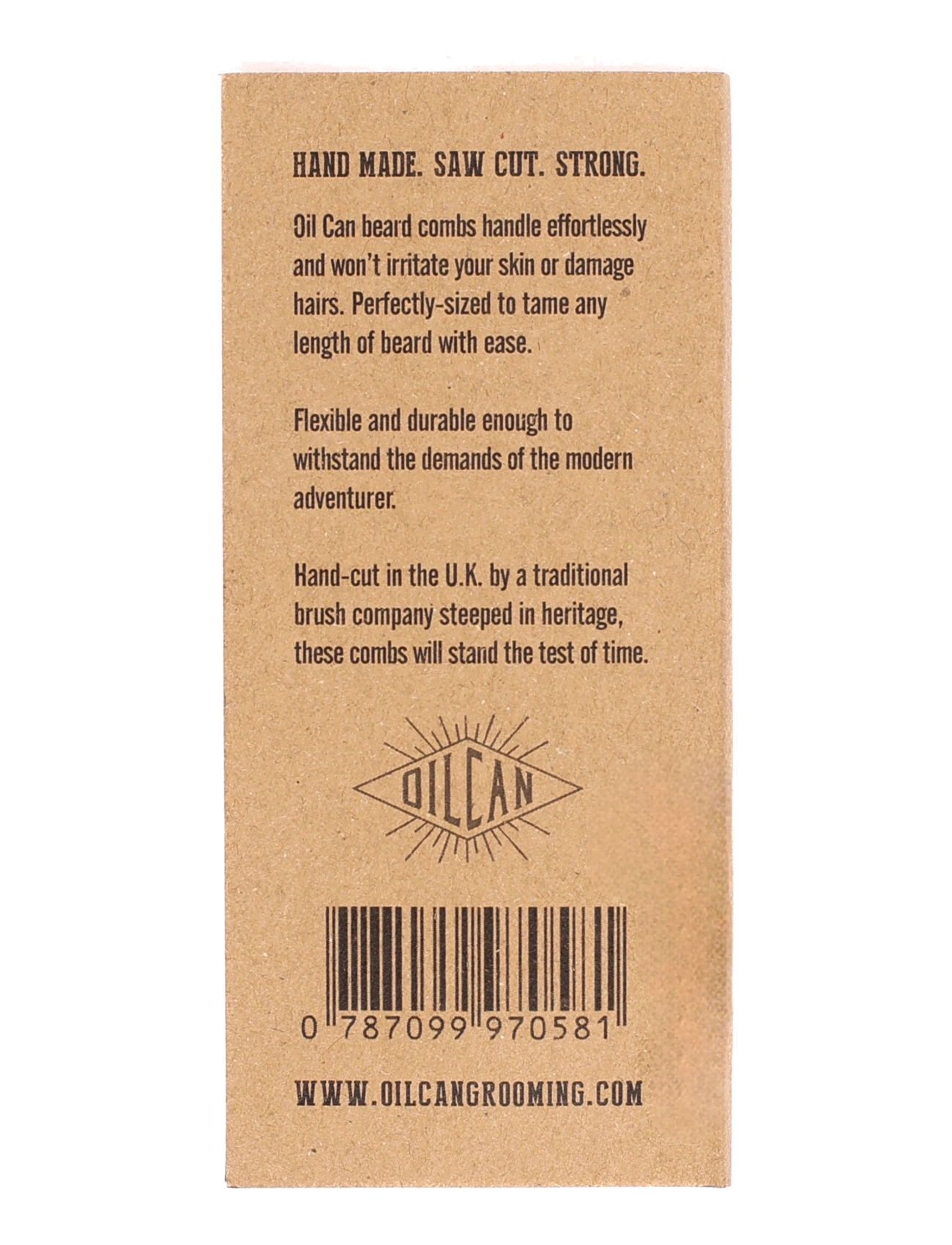 Oil Can Grooming - Pocket Beard Comb Colourway - brown - 2