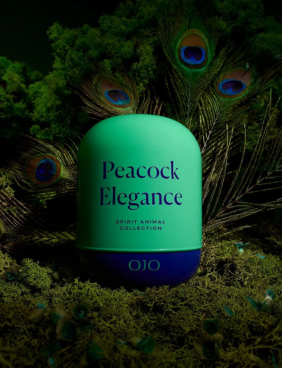 OJO - PEACOCK ELEGANCE - above 500kr - green – purple - 3
