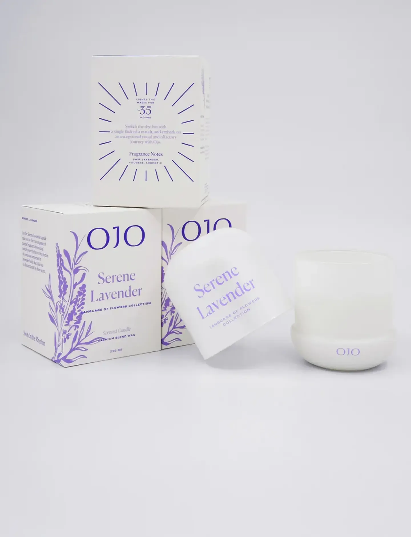 OJO - SERENE LAVENDER - above 500kr - white – light purple - 5