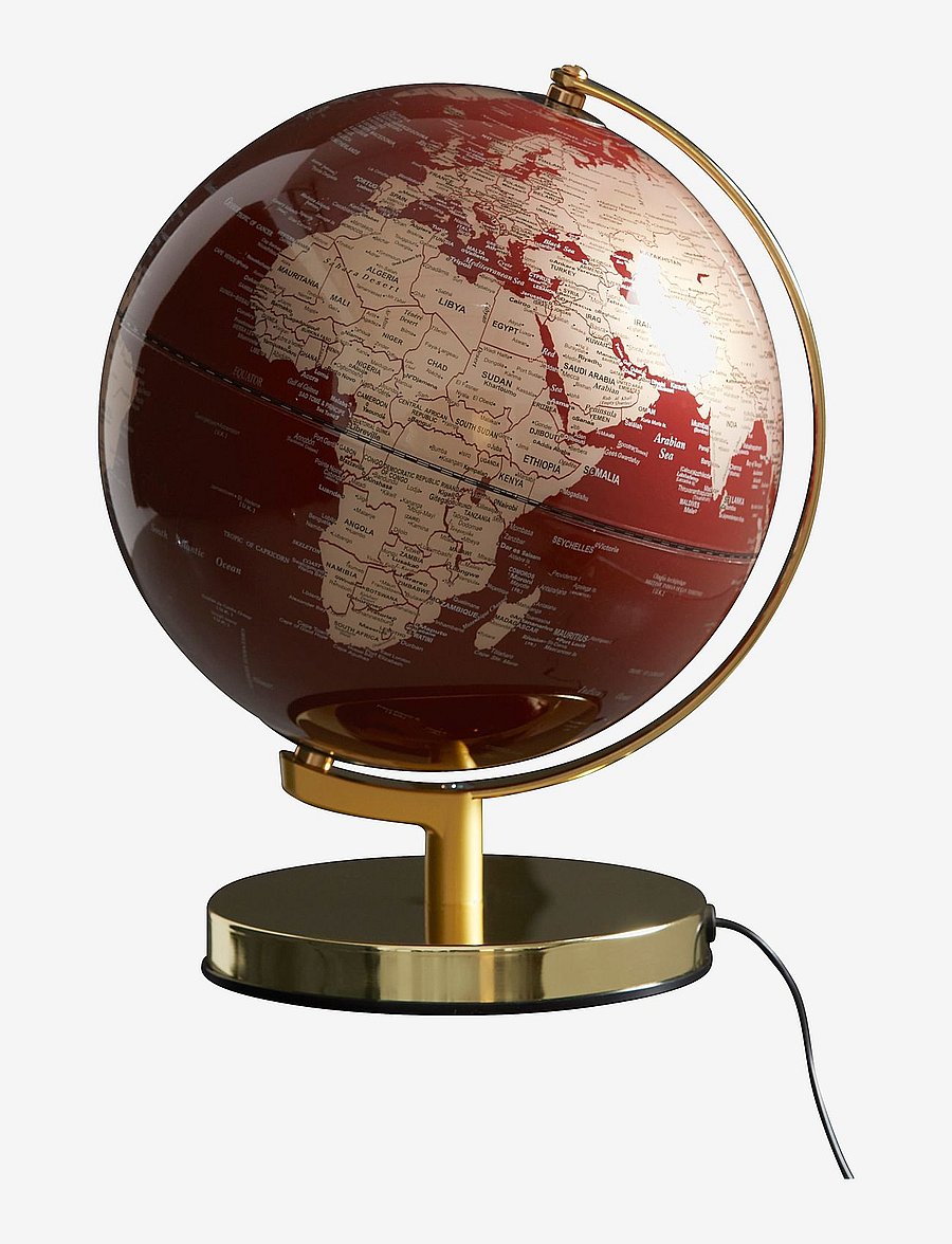 O&L - Globe Light Red 25 cm - schreibtisch- & tischlampen - red - 0