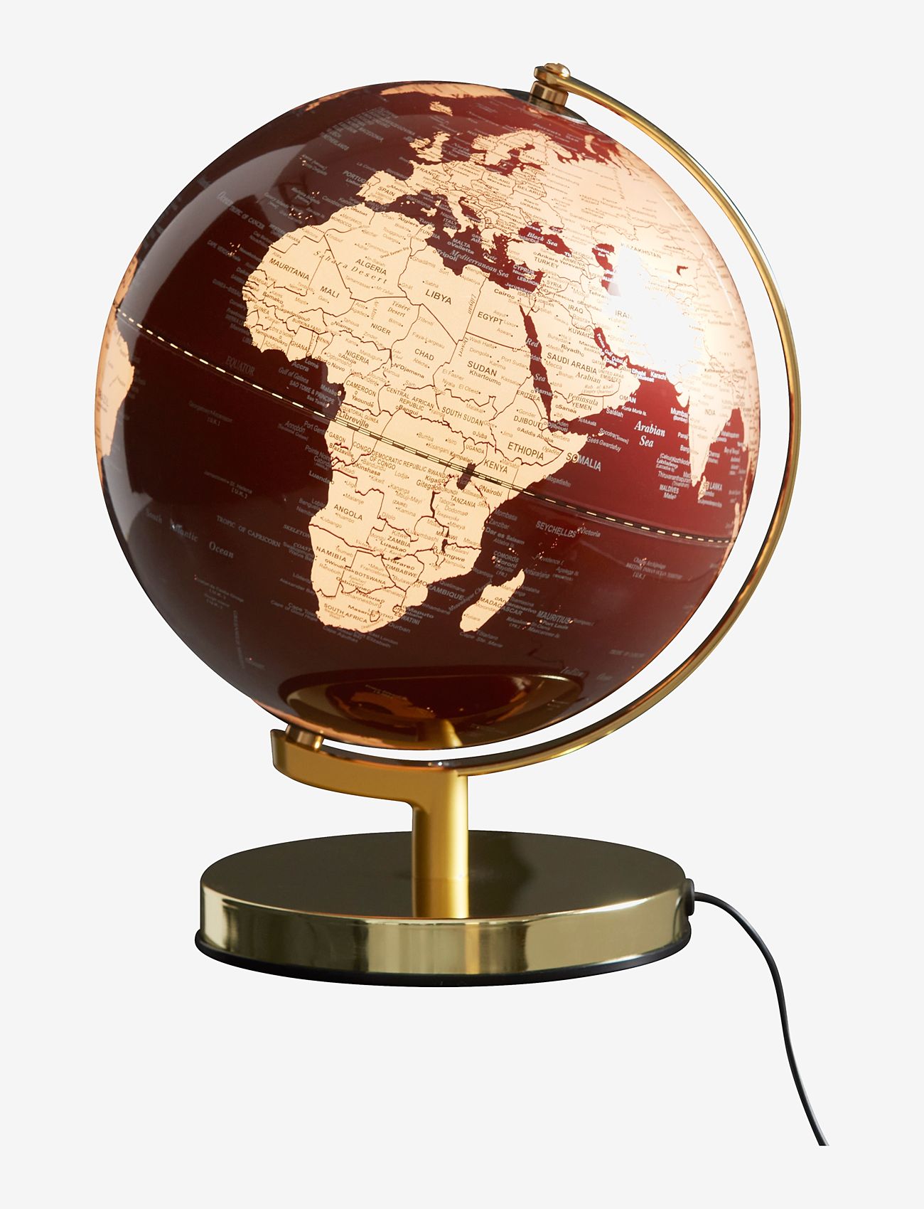 O&L - Globe Light Red 25 cm - bordslampor - red - 2