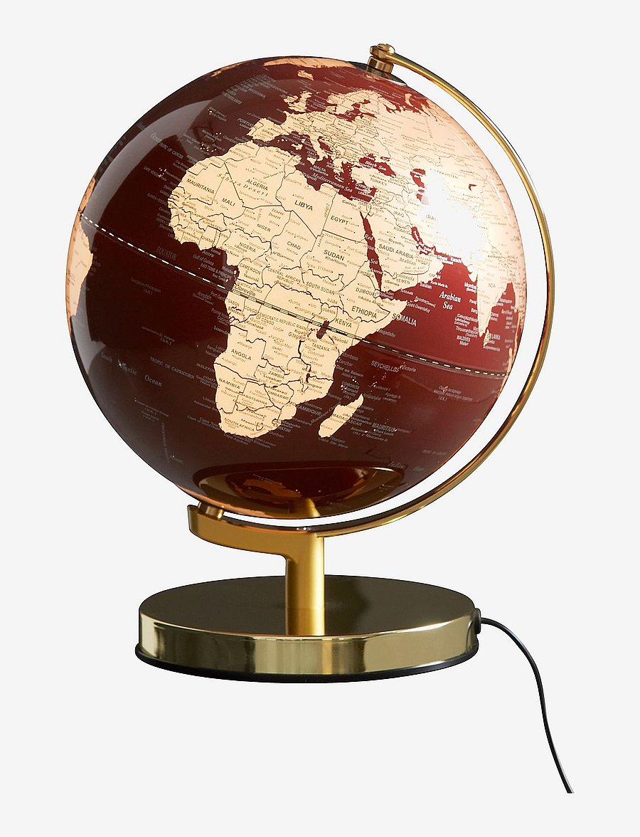 O&L - Globe Light Red 25 cm - schreibtisch- & tischlampen - red - 1
