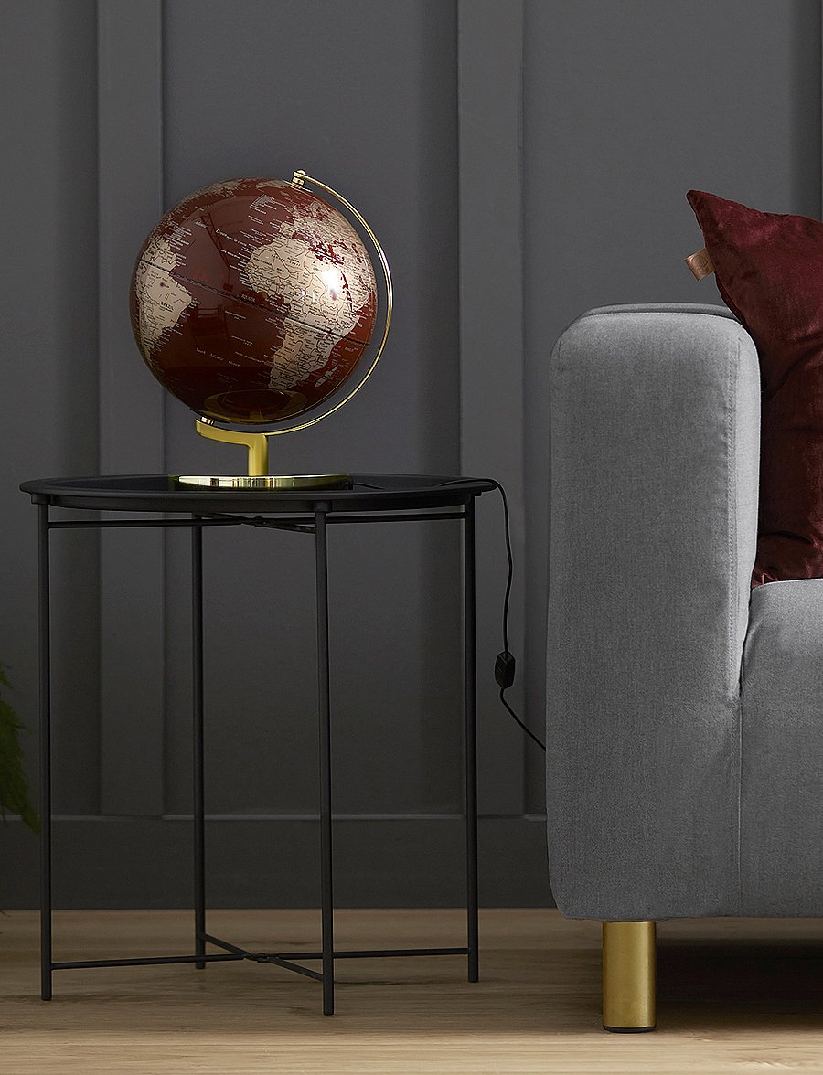 O&L - Globe Light Red 25 cm - schreibtisch- & tischlampen - red - 4
