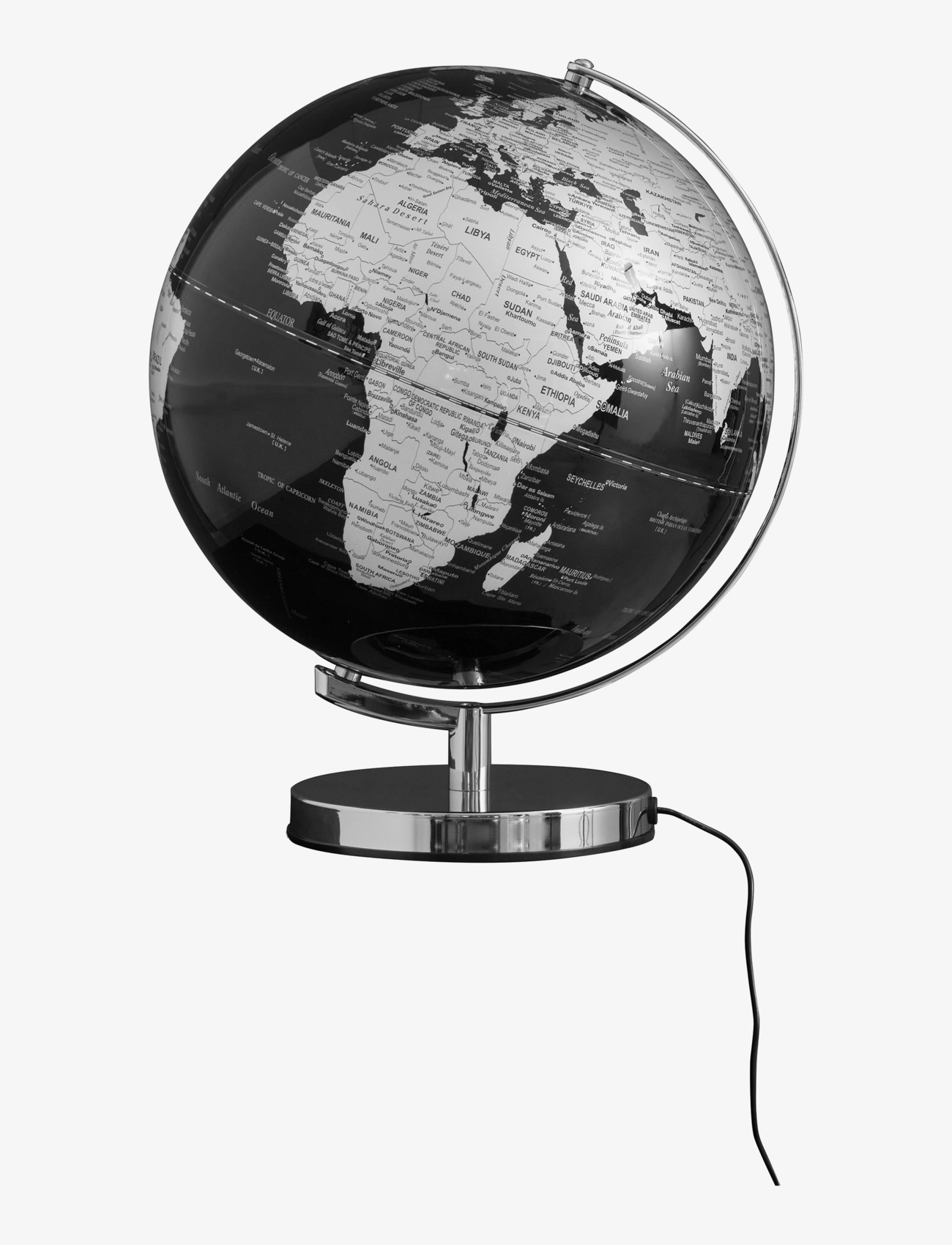 O&L Globuslampe, Bordlampe, Sort, Str: ONE SIZE