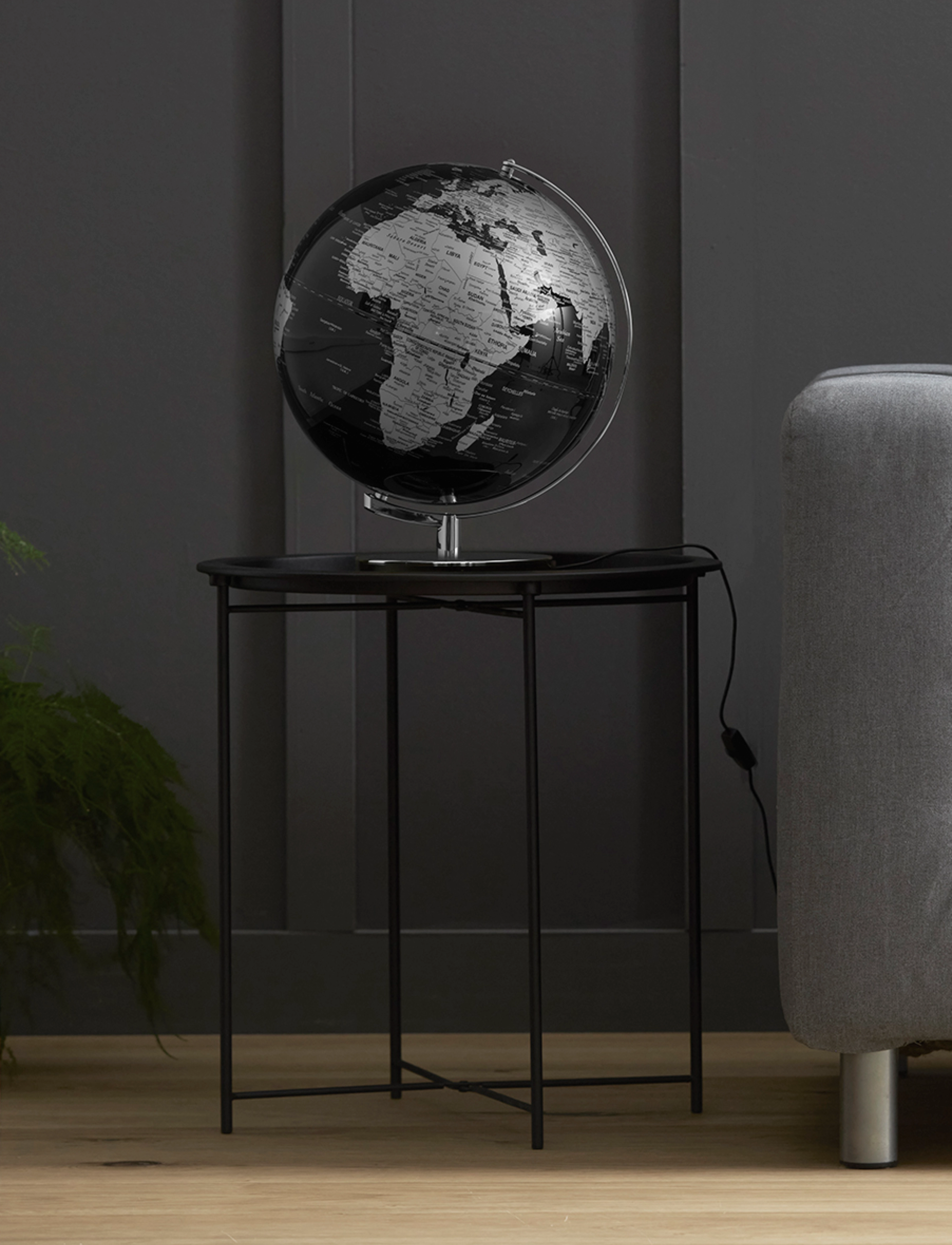 O&L Globuslampe, One Size, Lamps, Schwarz - Table Homeware