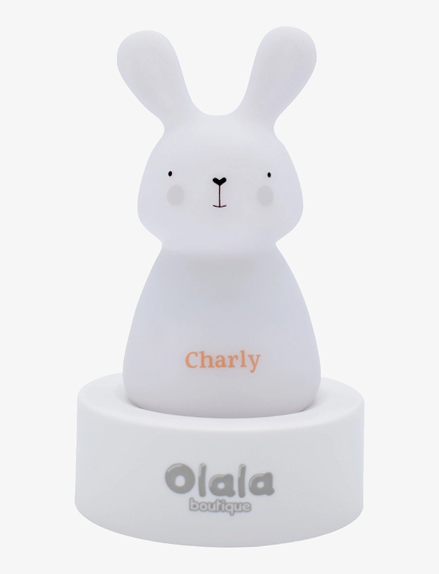 Olala Boutique - Night Light Solo - Bunny - nattlampor - white - 1