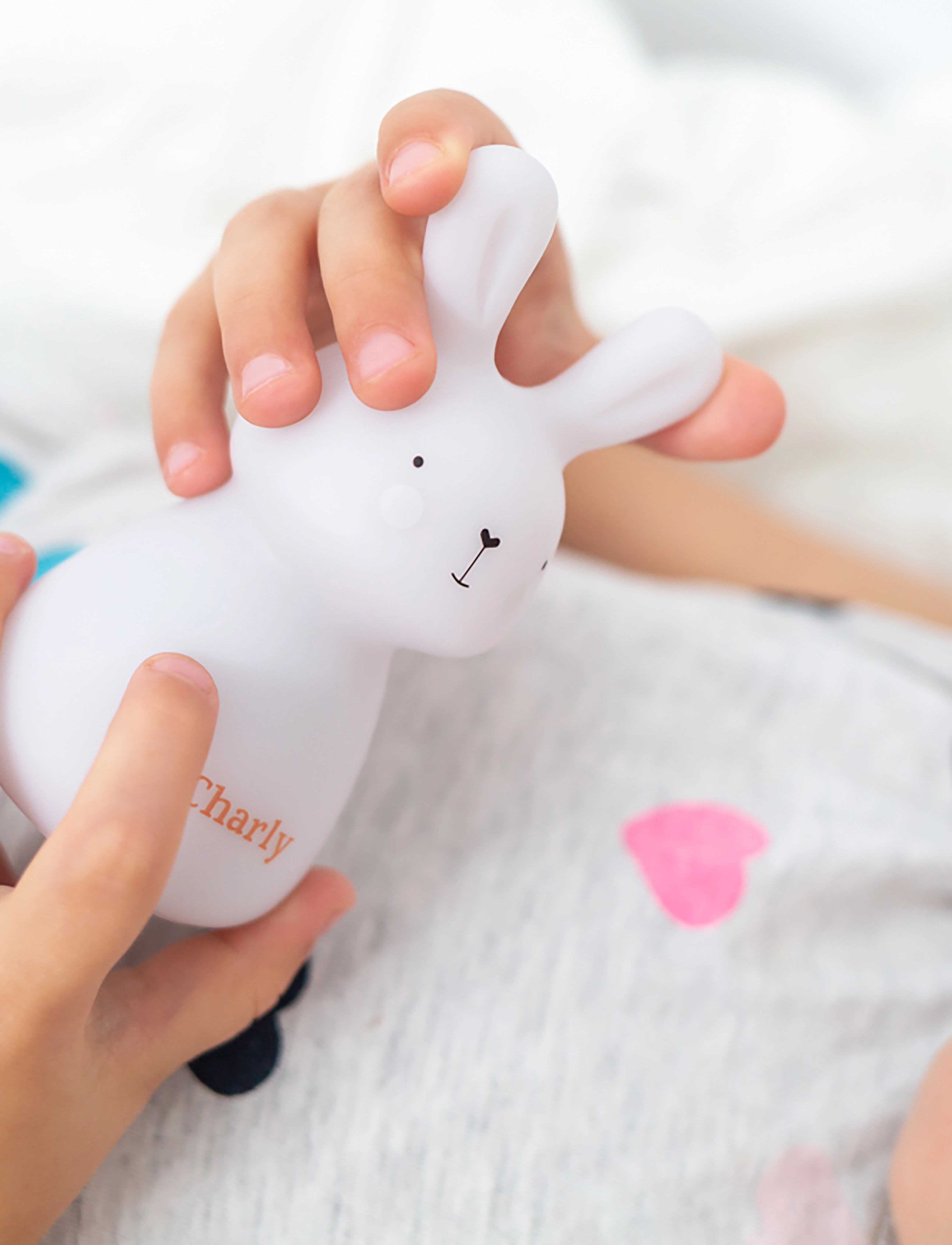 Olala Boutique Night Light Solo - Bunny, One Size, White, Belysning > Natlamper, Børn