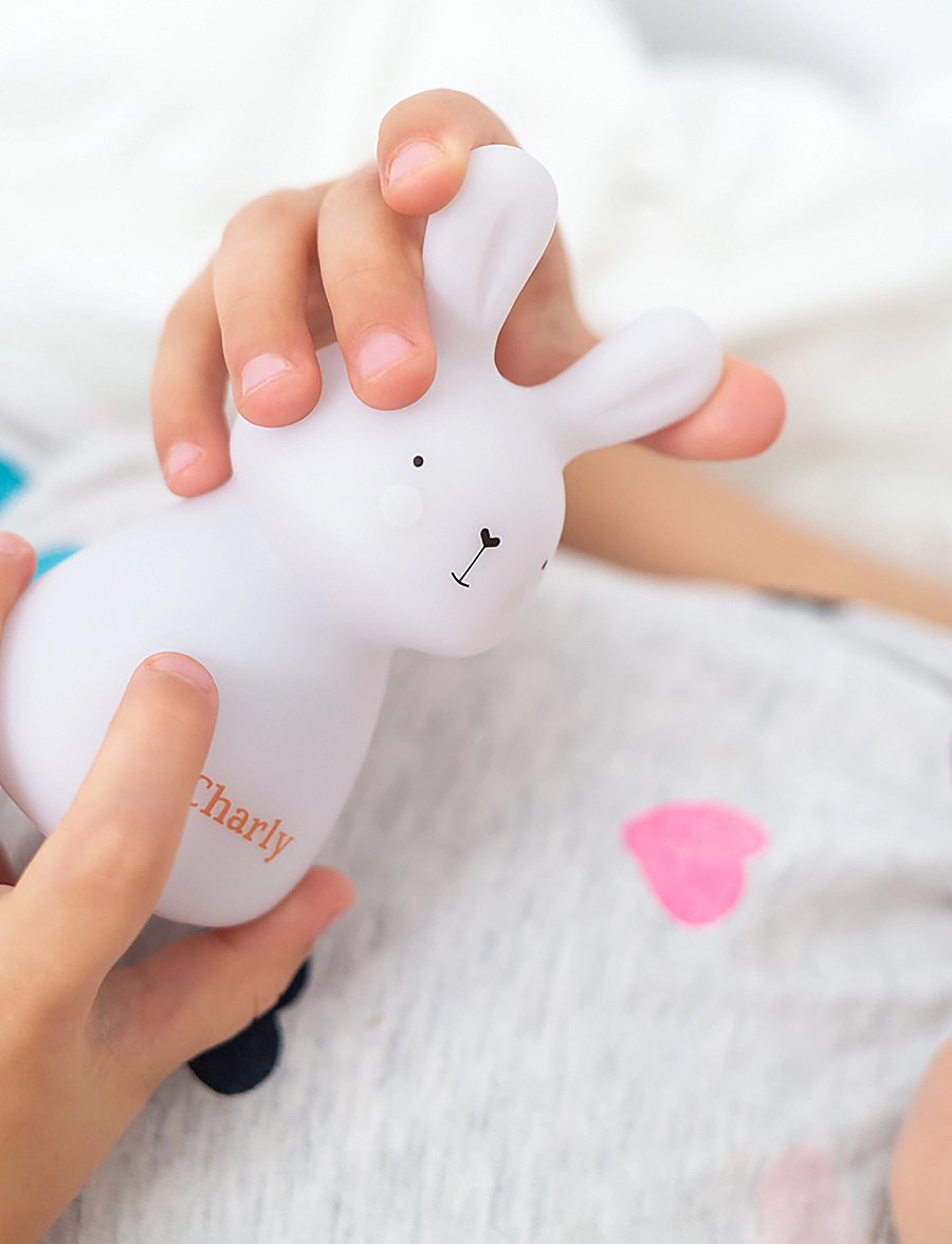 Olala Boutique - Night Light Solo - Bunny - nattlampor - white - 0