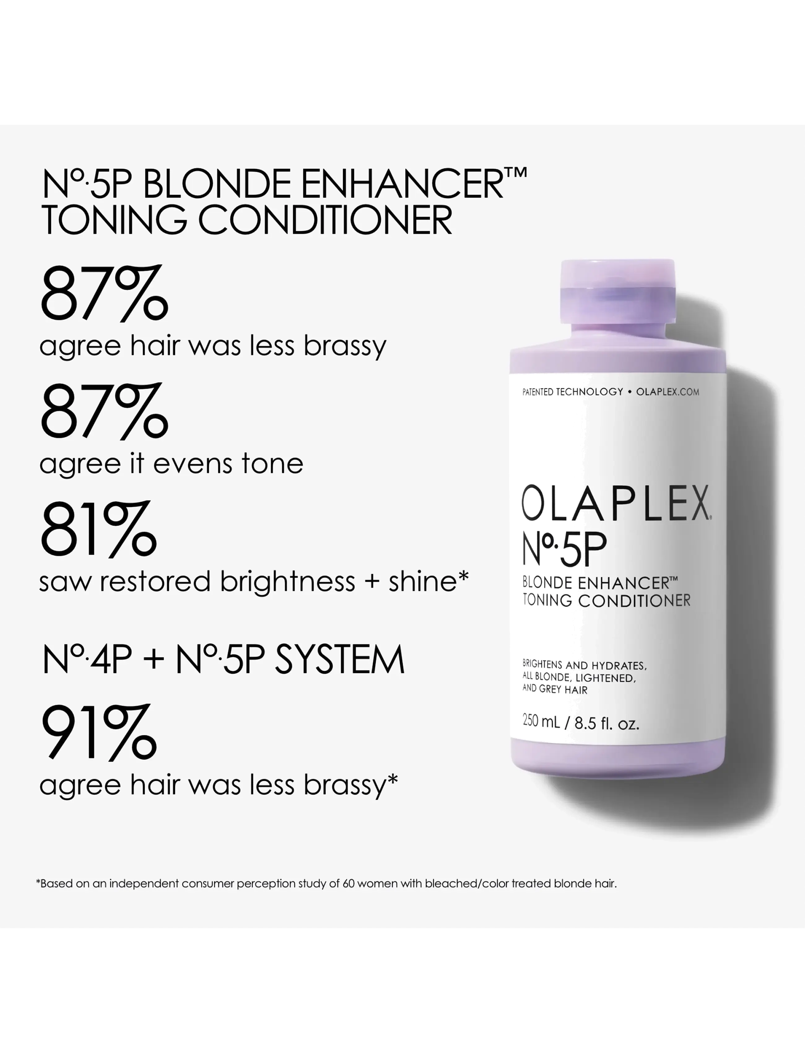 Olaplex - No. 5P Blonde Enhancer Toning Conditioner - hõbepalsamid - no color - 3