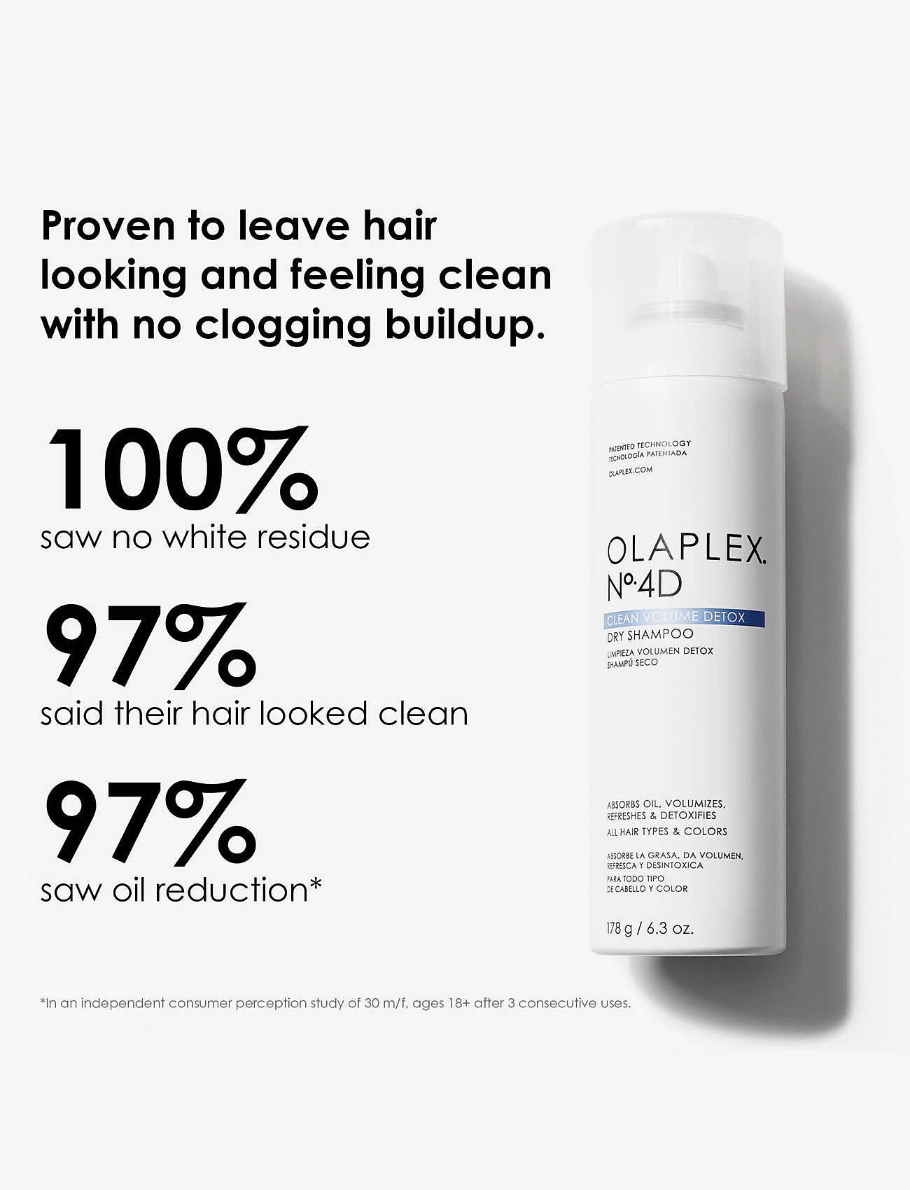 Olaplex - No. 4D Clean Volume Detox Dry Shampoo (50ml) - torrschampo - no color - 1