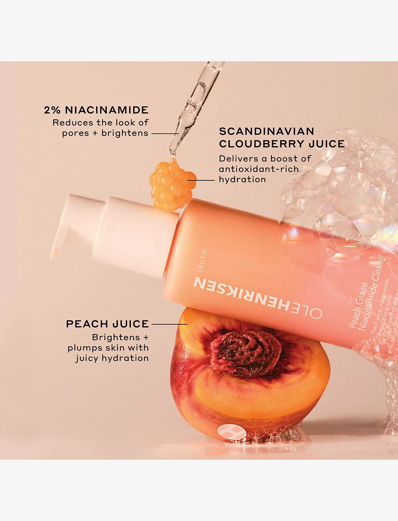 Ole Henriksen - TRUTH Peach cleanser 148 ml - rensegels - clear - 5