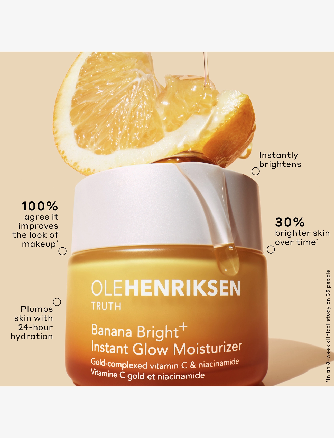 Ole Henriksen - Banana Bright+ Instant Glow Moisturizer - fugtpleje - clear - 2