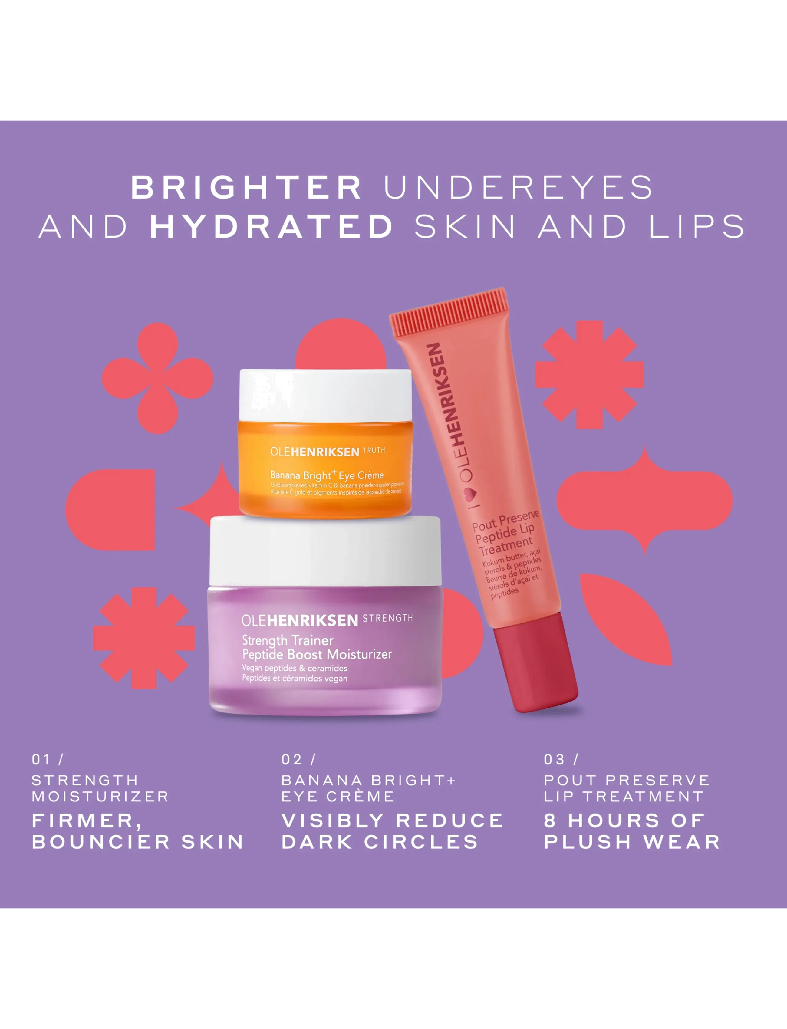 Ole Henriksen - SETS Pout, Strenght + BB+ Eye creme 1 stk - gåvoset - clear - 2