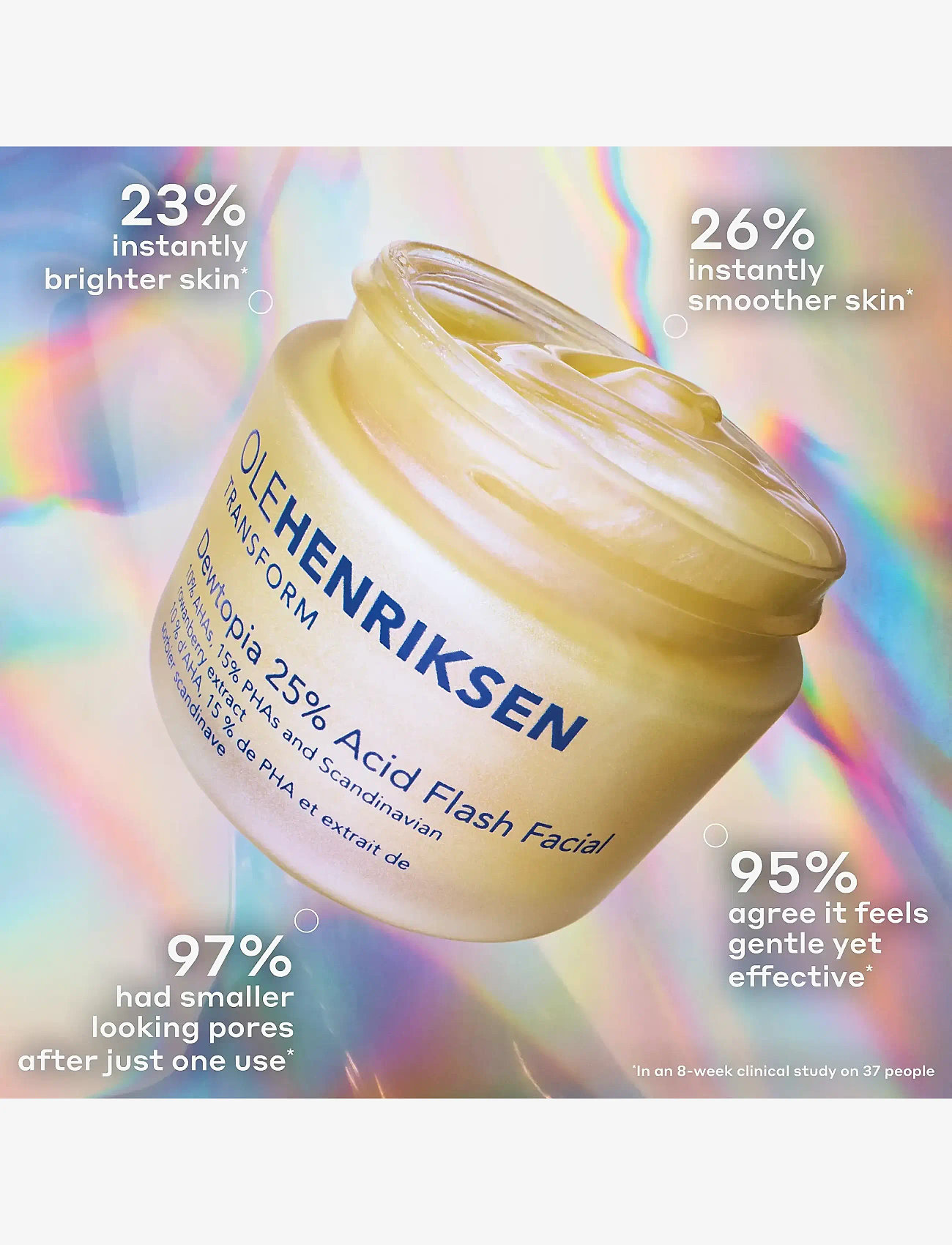 Ole Henriksen - OLE HENRIKSEN TRANSFORM Dewtopia 25% acid flash facial 50 ML - peeling masker - no color - 2