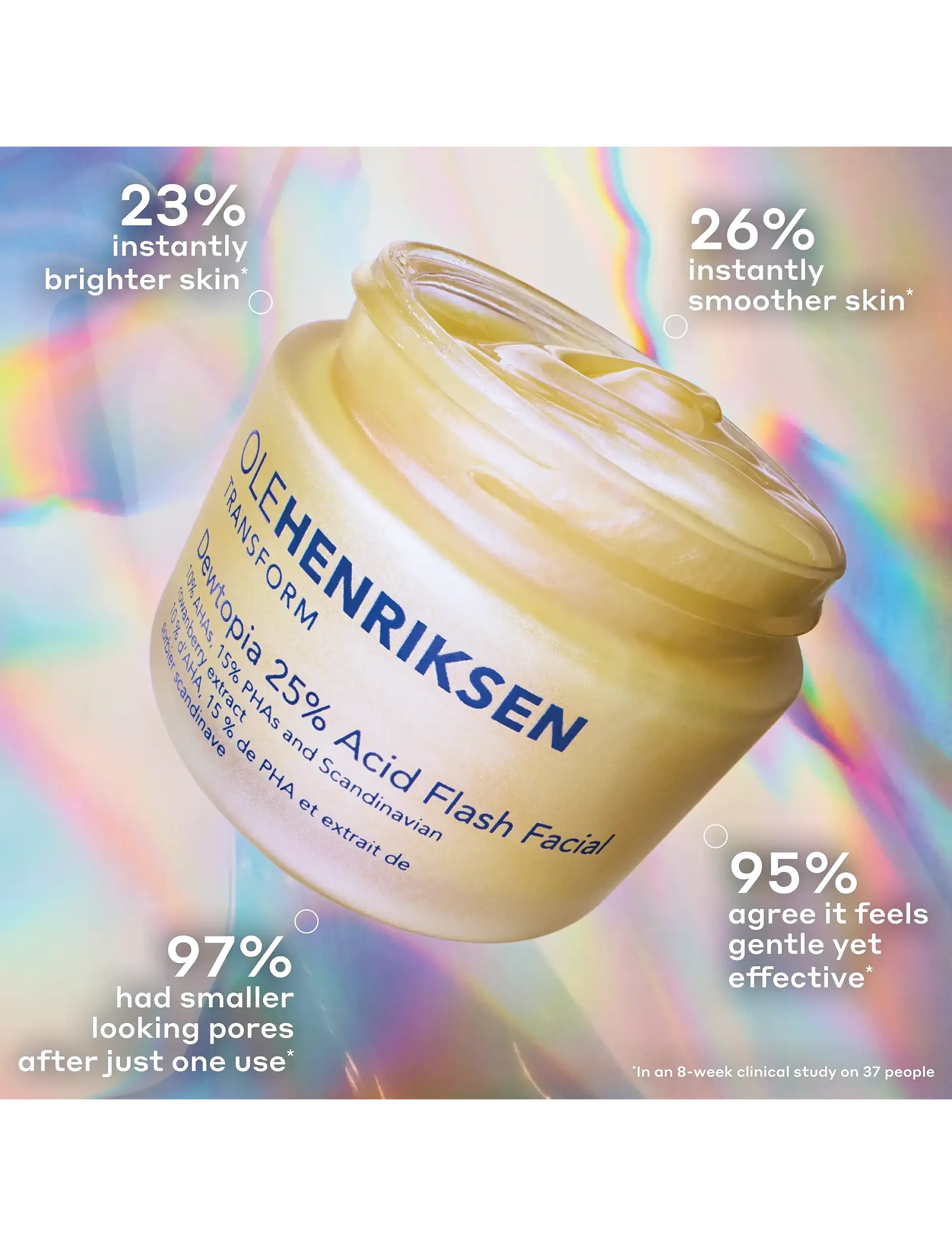 Ole Henriksen - OLE HENRIKSEN TRANSFORM Dewtopia 25% acid flash facial 50 ML - peeling-maskar - no color - 2