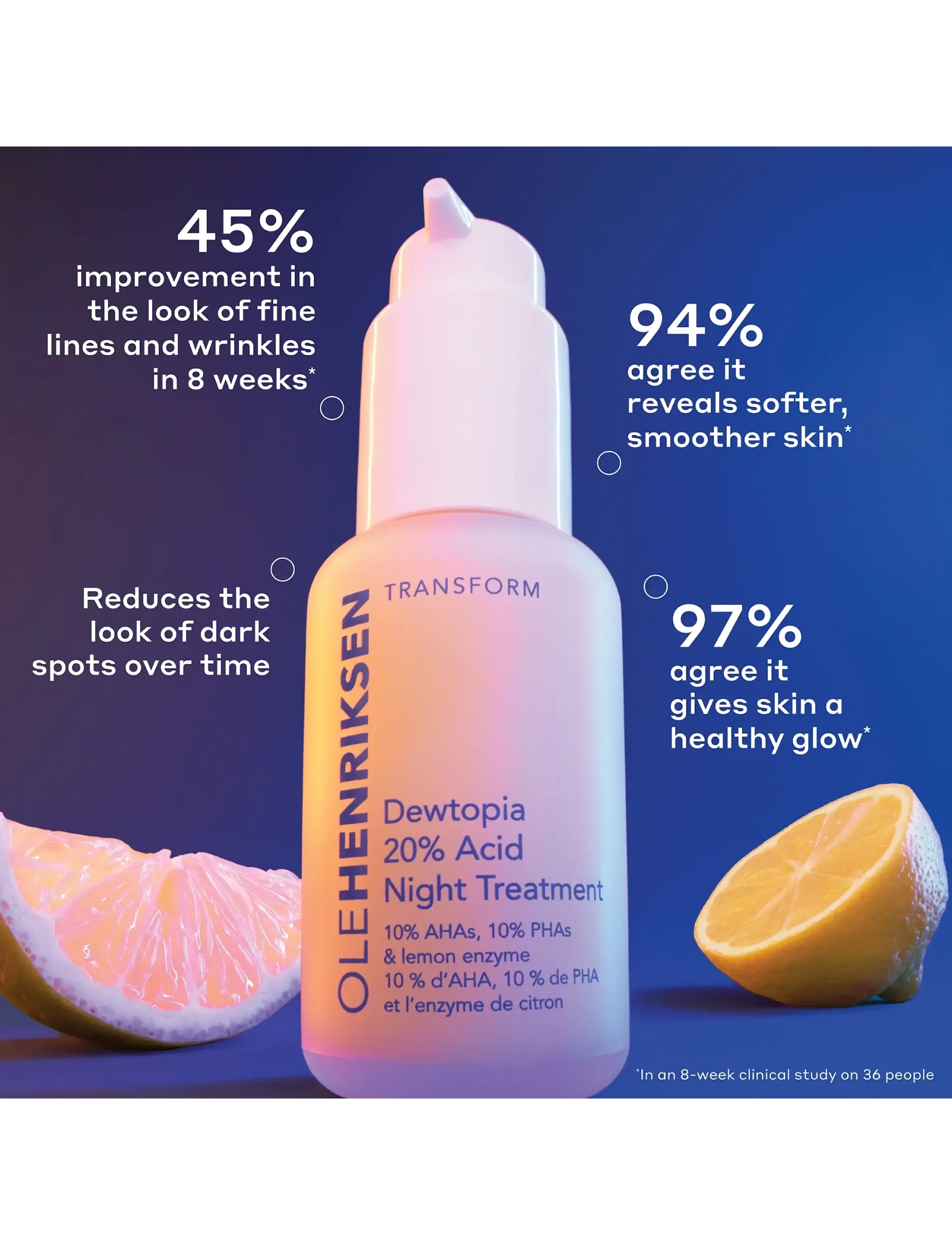 Ole Henriksen - TRANSFORM DEWTOPIA 20% ACID TREATMENT - serum & olier - no color - 3