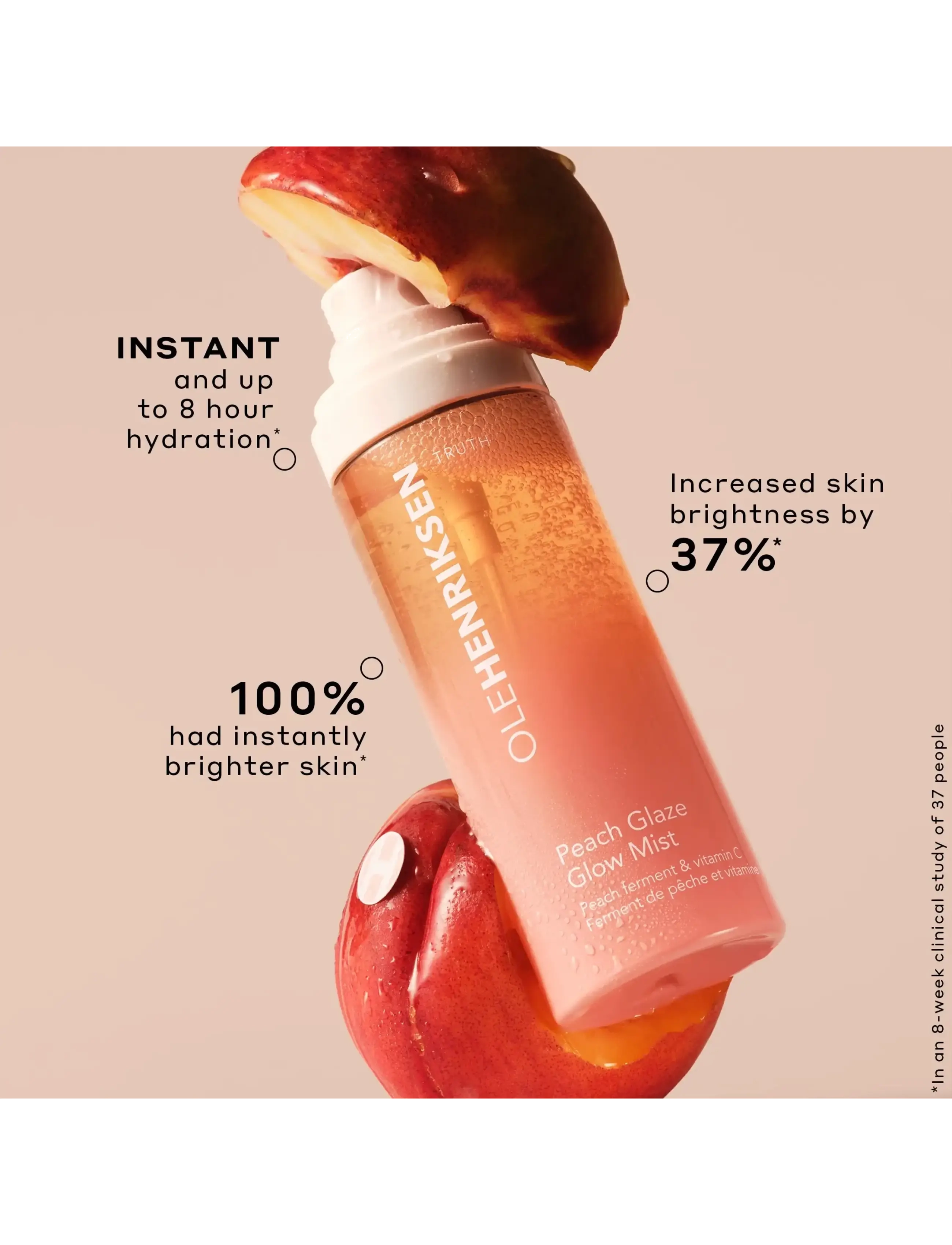 Ole Henriksen - Peach Glaze Glow Mist - andlitsúði - clear - 5
