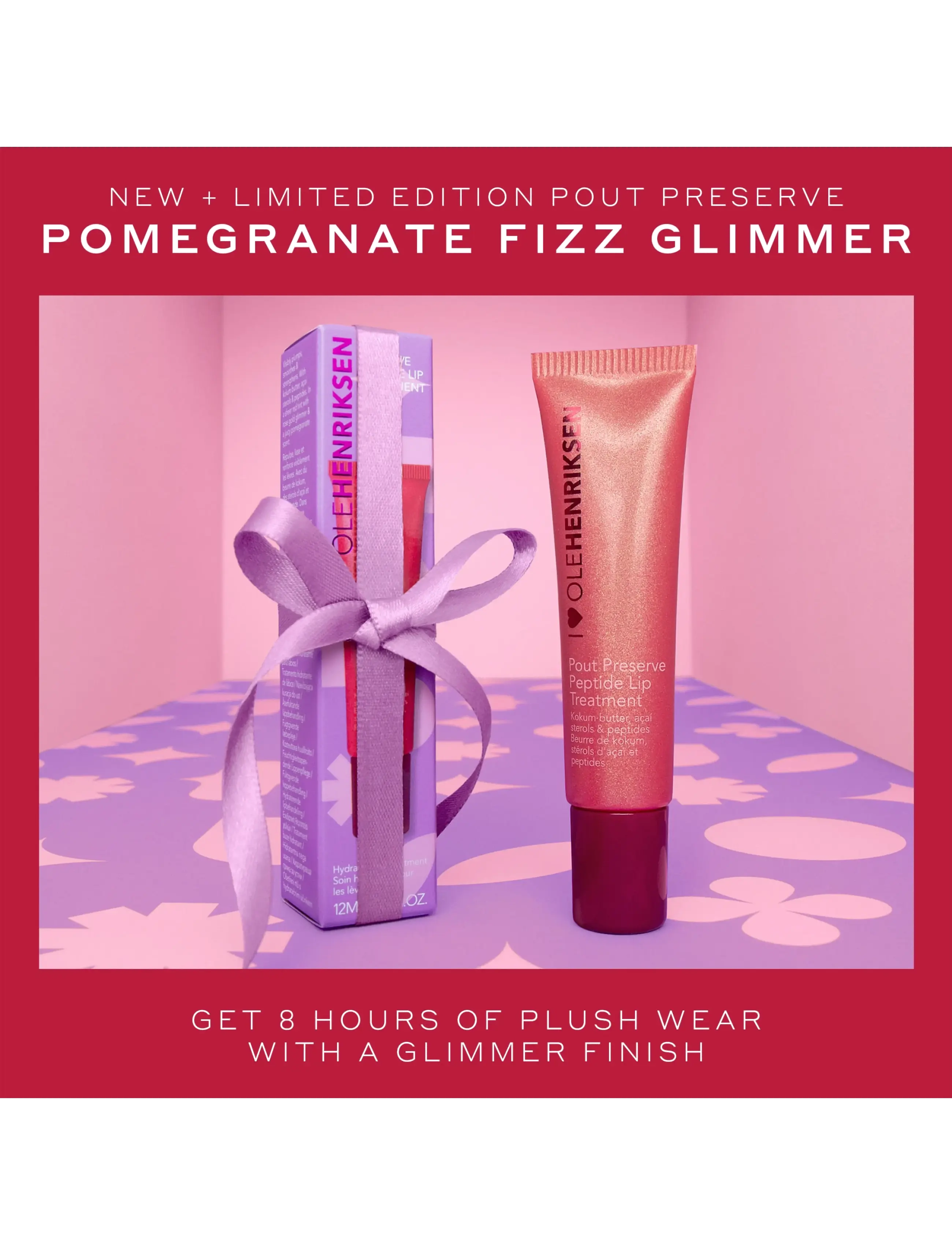 Ole Henriksen - LIP TREATMENT Pout Preserve pomegranate fizz glimmer 12 ml - pomegranate fizz glimmer - 2